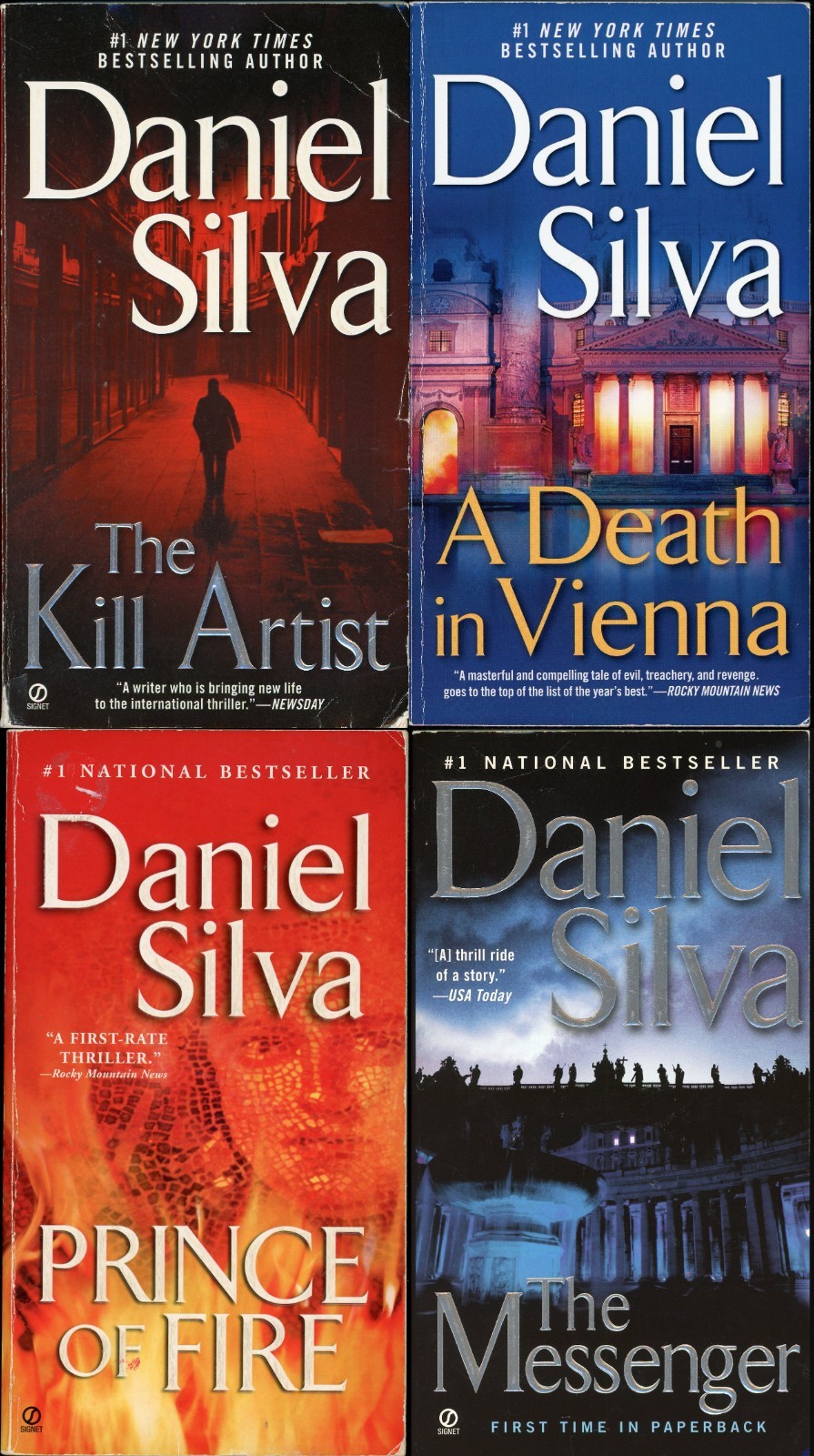 Gabriel Allon Israeli Spy Thriller Lot of 4 Paperback by Daniel Silva