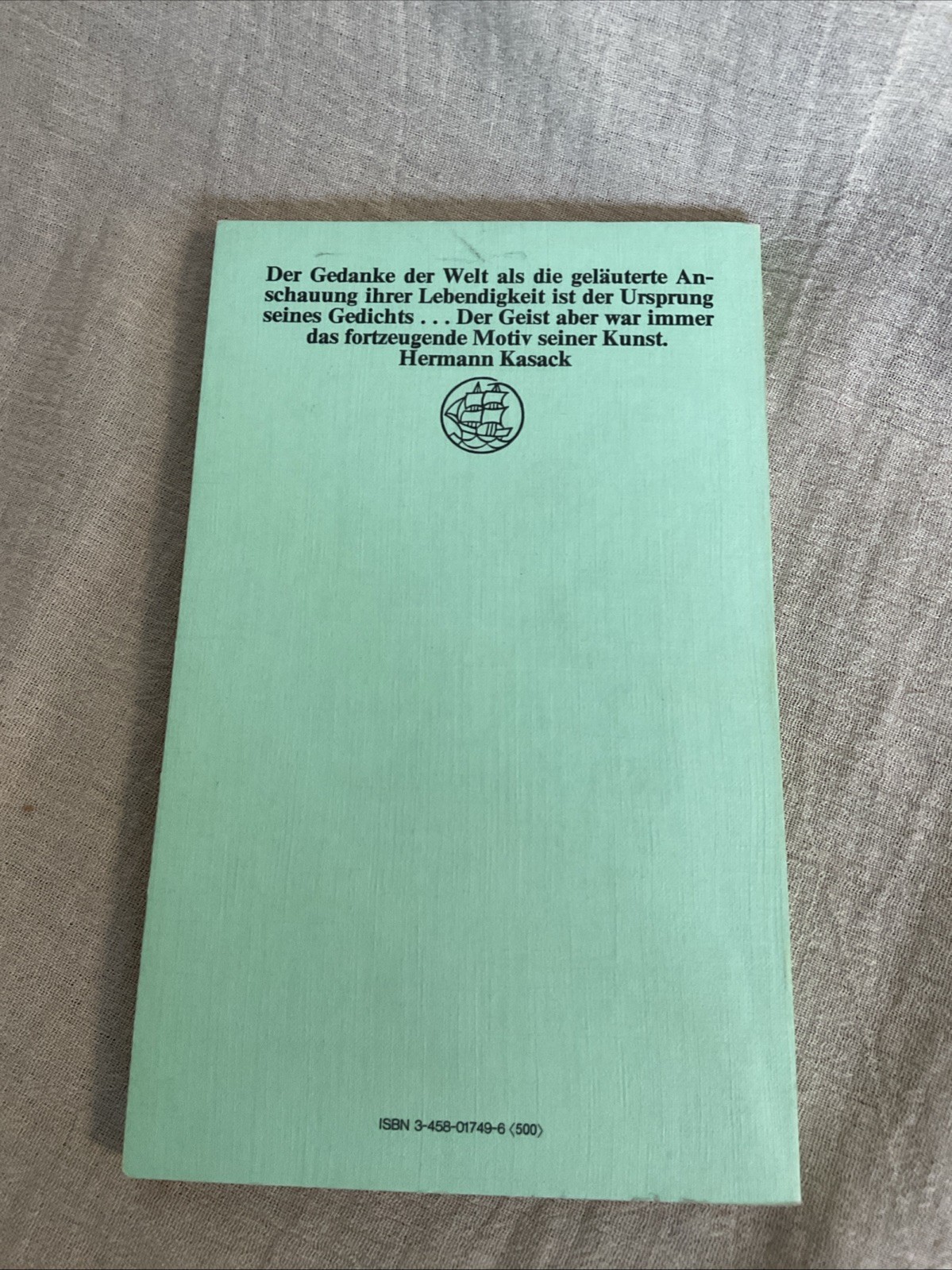 Rilke Neue Gedichte Und Der Neuen Gedichte Anderer Teil Insel Taschenbuch