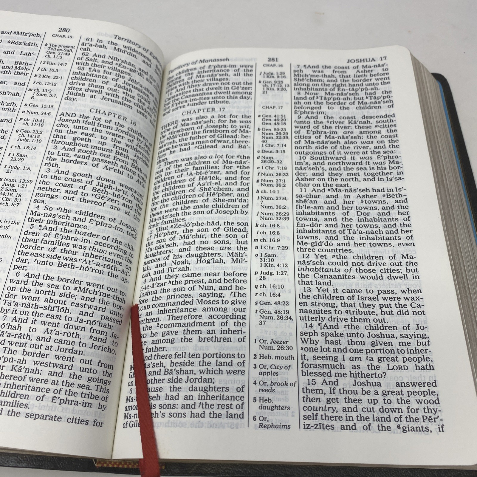 Holy Bible KJV Reference Edition 1976 Nelson Red Letter Giant Print PREOWNED