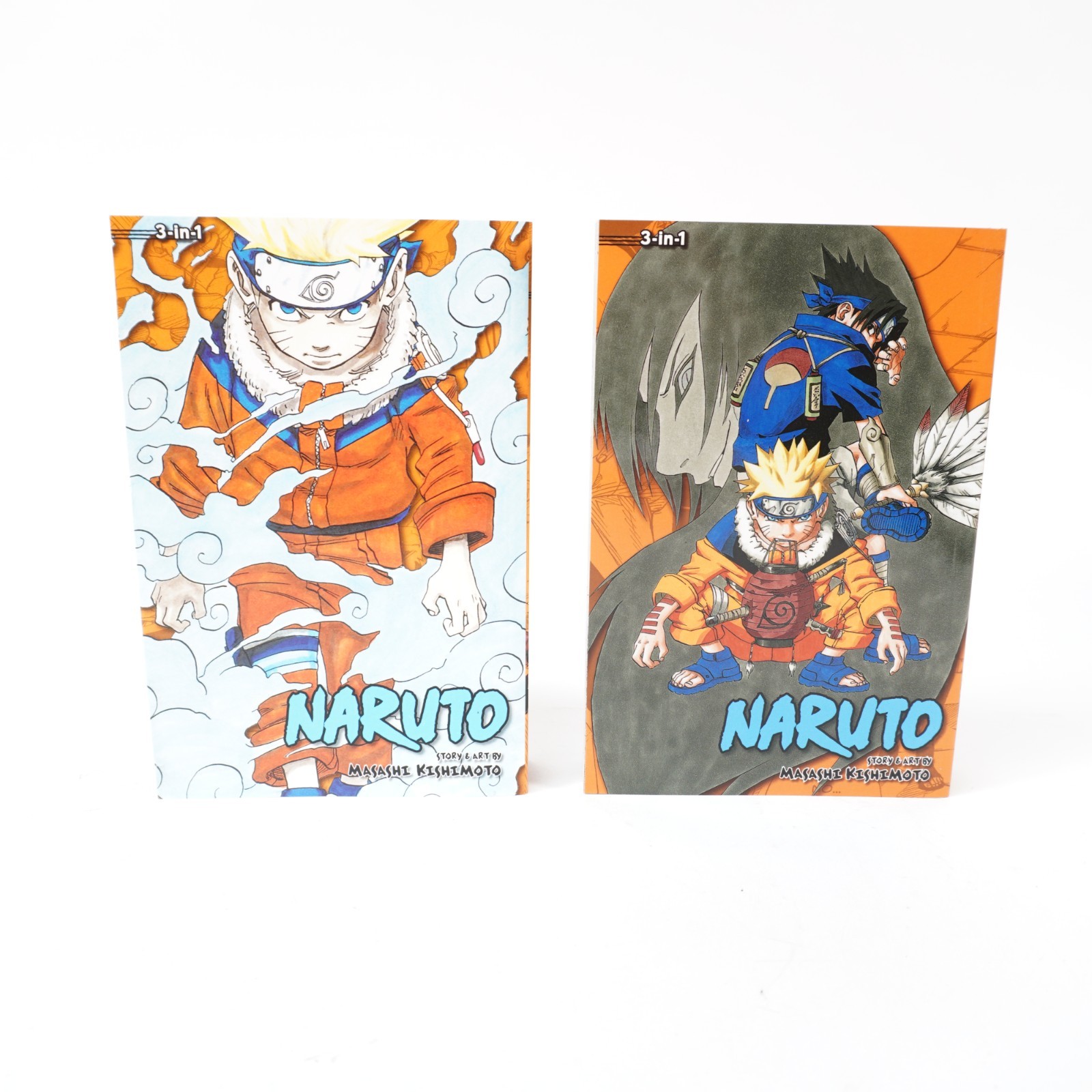 Naruto 3 in 1 book set Volumes 1 2 3 7 8 9