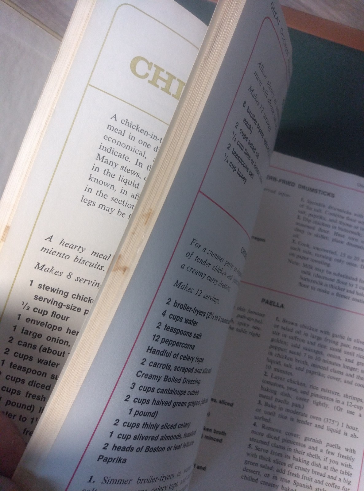 Vintage 1968 Family Circle Great Chicken Recipes Hardcover Cookbook First Editio