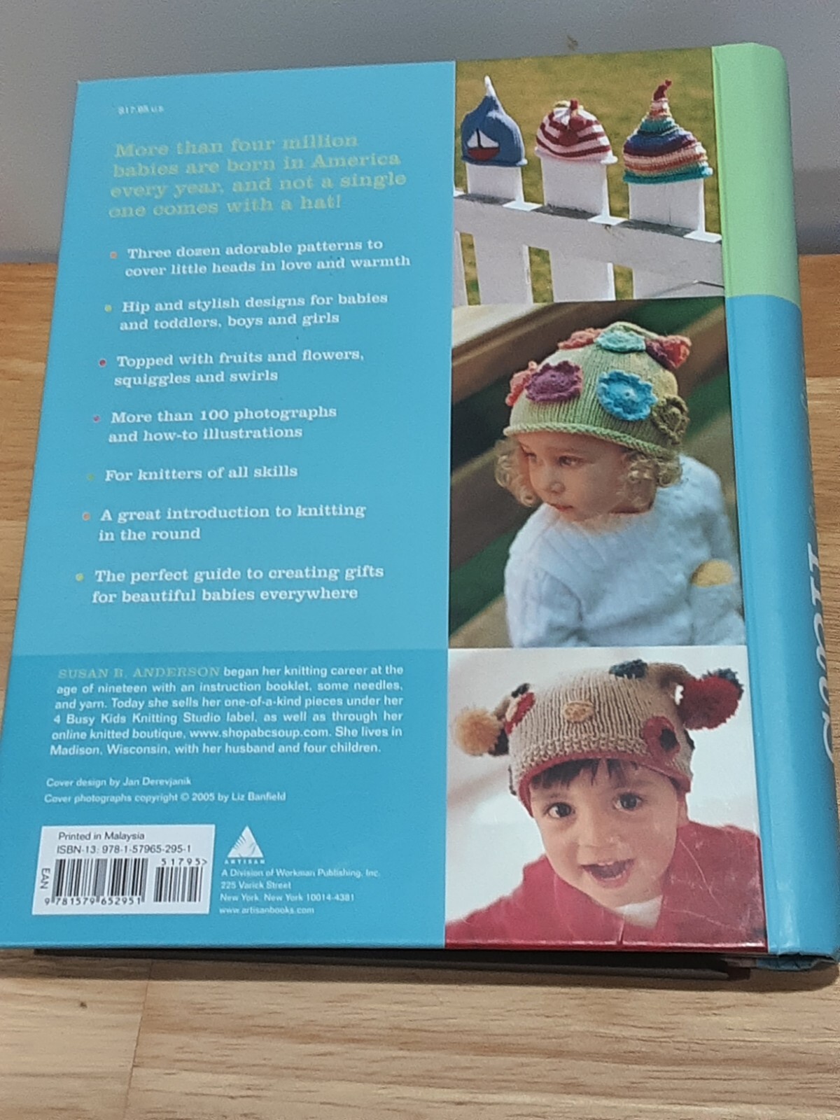 ITTY Bitty Hats Susan B Anderson Cute & Cuddly Caps to Knit 176 pages spiral