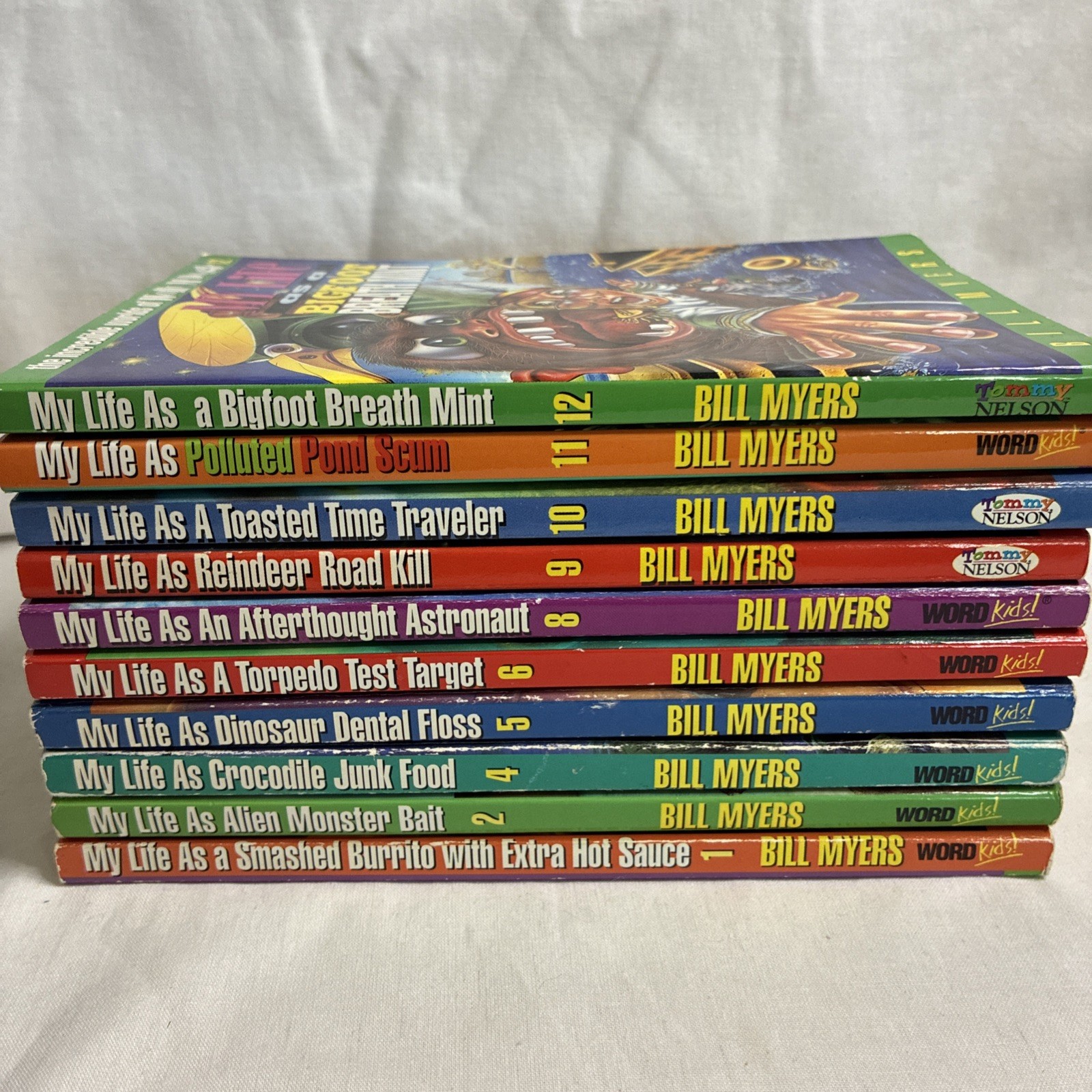 Incredible Worlds of Wally McDoogle My Life As Books 1-12 Bill Myers Missing 3&7