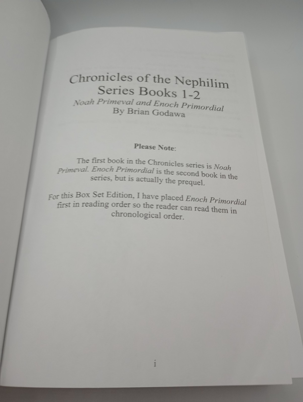 Enoch Primordial Brian Godawa PB Chronicles of the Nephilim Book 2