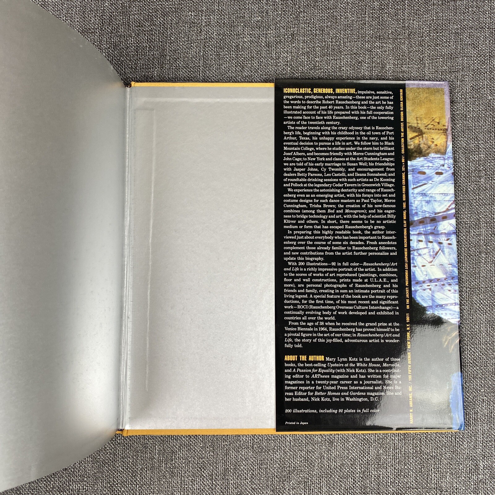 RAUSCHENBERG (THIRD EDITION): ART AND LIFE By Mary Lynn Kotz – Hardcover SIGNED