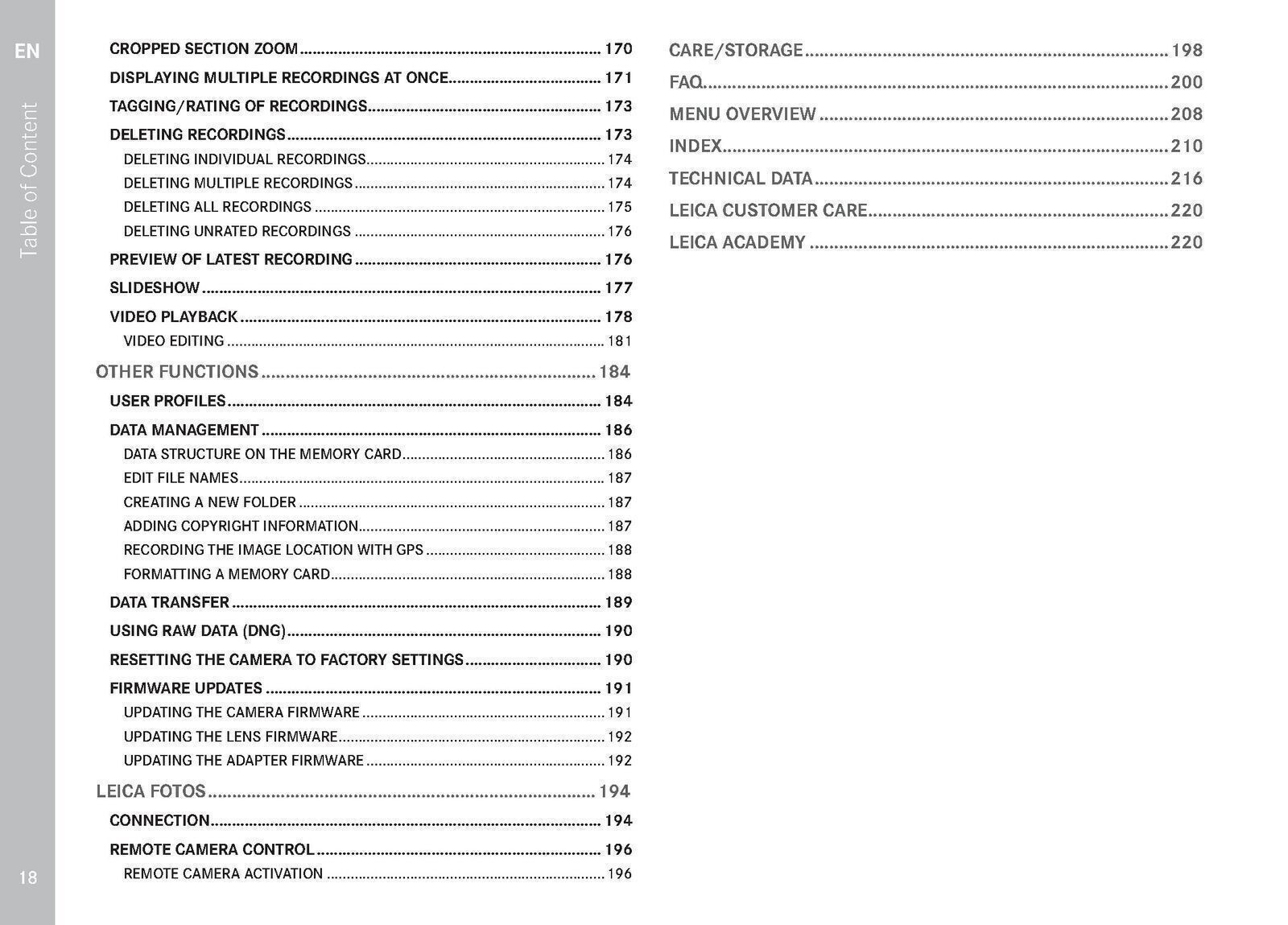 Leica SL2 Instruction User Manual : 220 Pages, PVC Cover & DURABLE SPIRAL