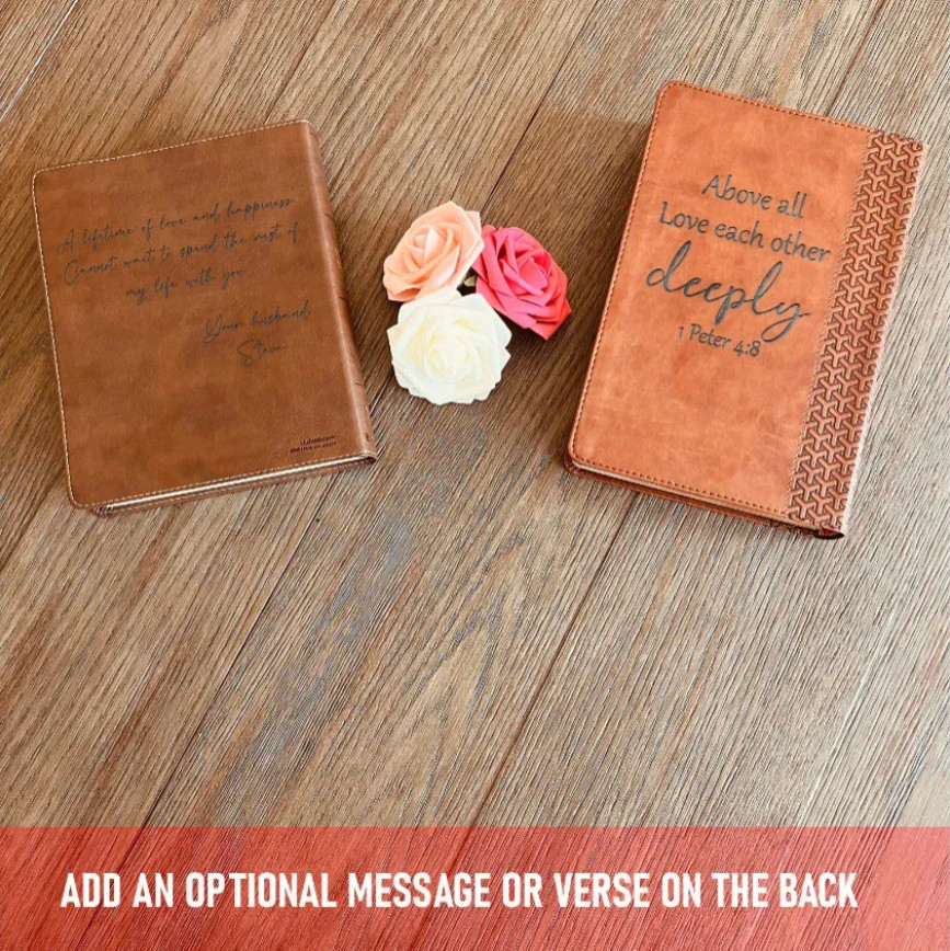 Personalized ESV Bible with Name Engraved, ESV Men’s Study Bible, Baptism Gifts