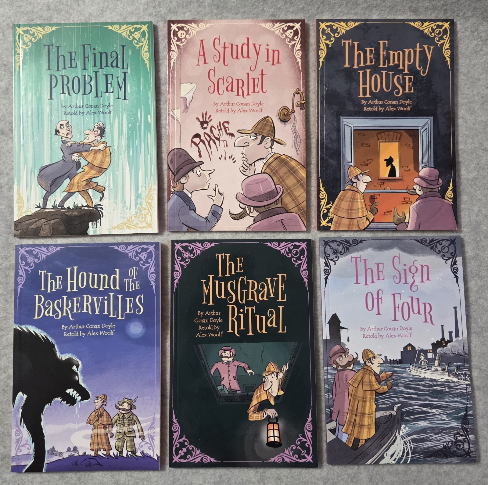 Sherlock Holmes Stories Retold for Children – 6 books of the series Ages 6-9