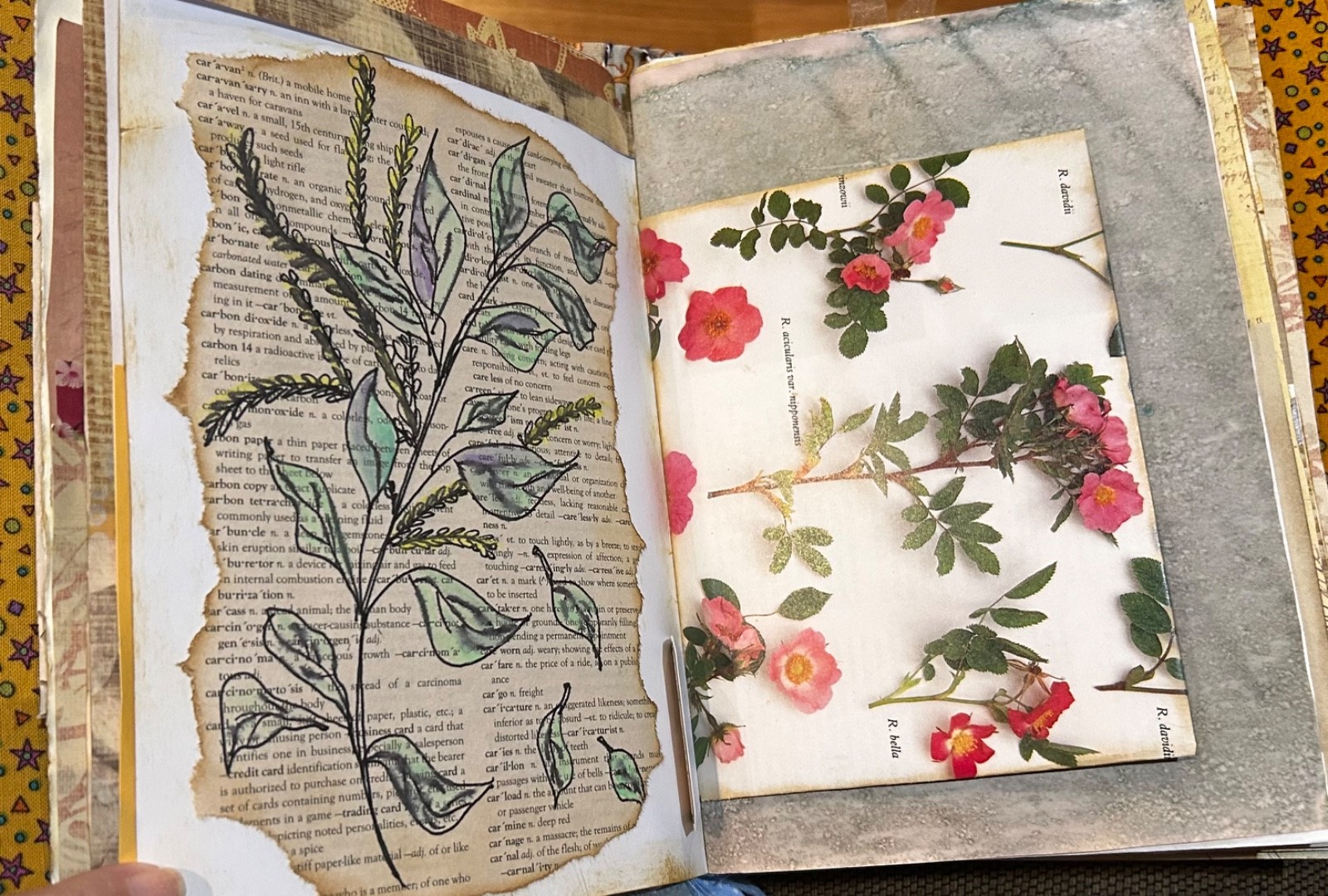 Eclectic Handmade Junk Journal 3 Signatures 144 pages