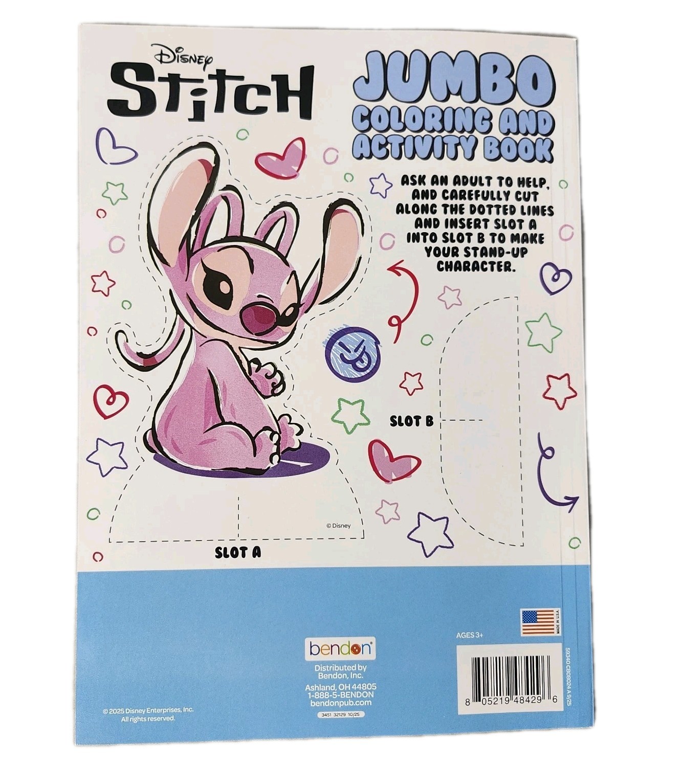 Set of 2 Disney Pixar Toy Story Buzz Lilo & Stitch Alien Color Coloring Book Lot