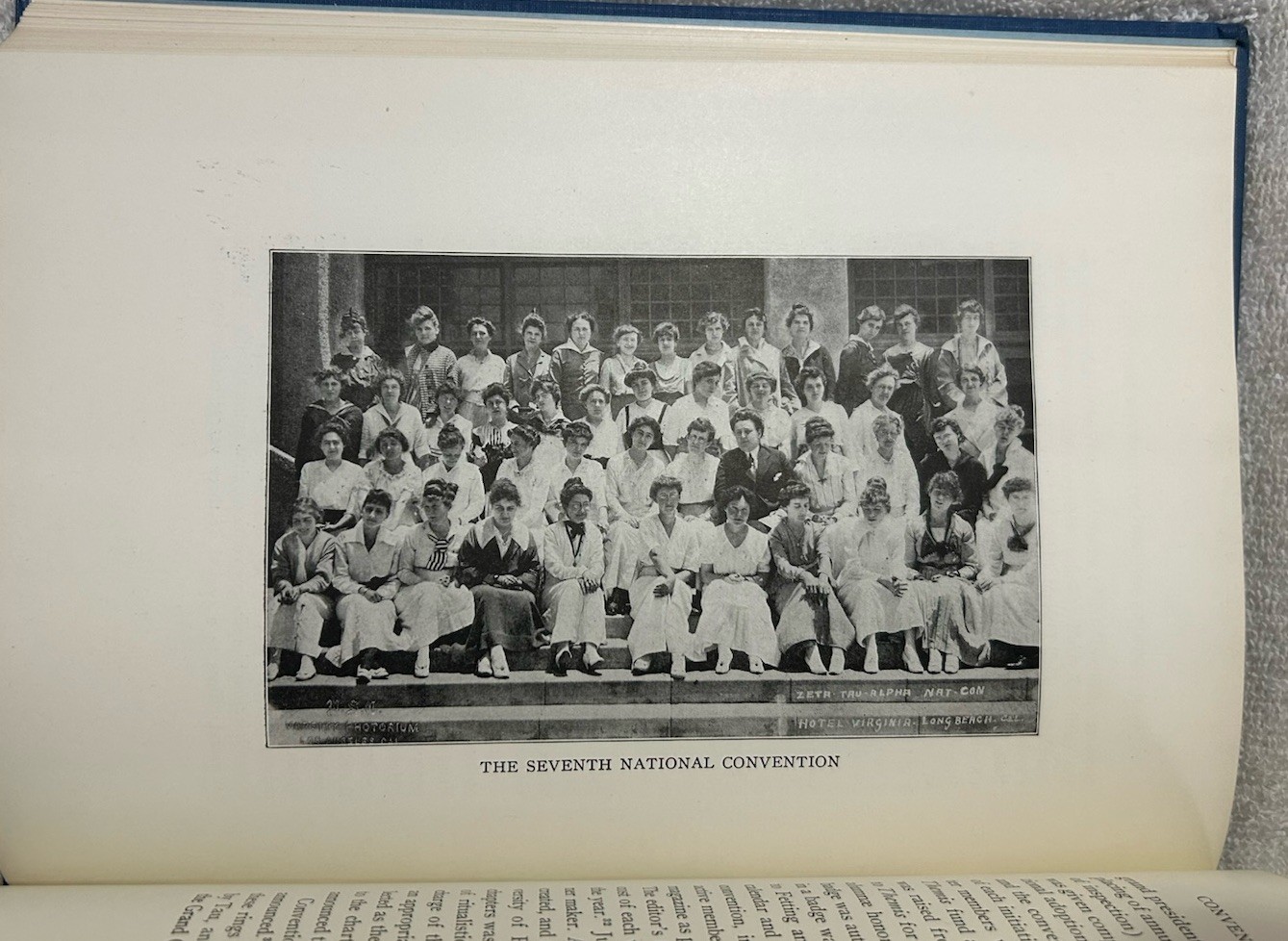 Vtg. Book History Zeta Tau Alpha Sorority 1898-1928 Illustrated 510 Pages Vol. 1