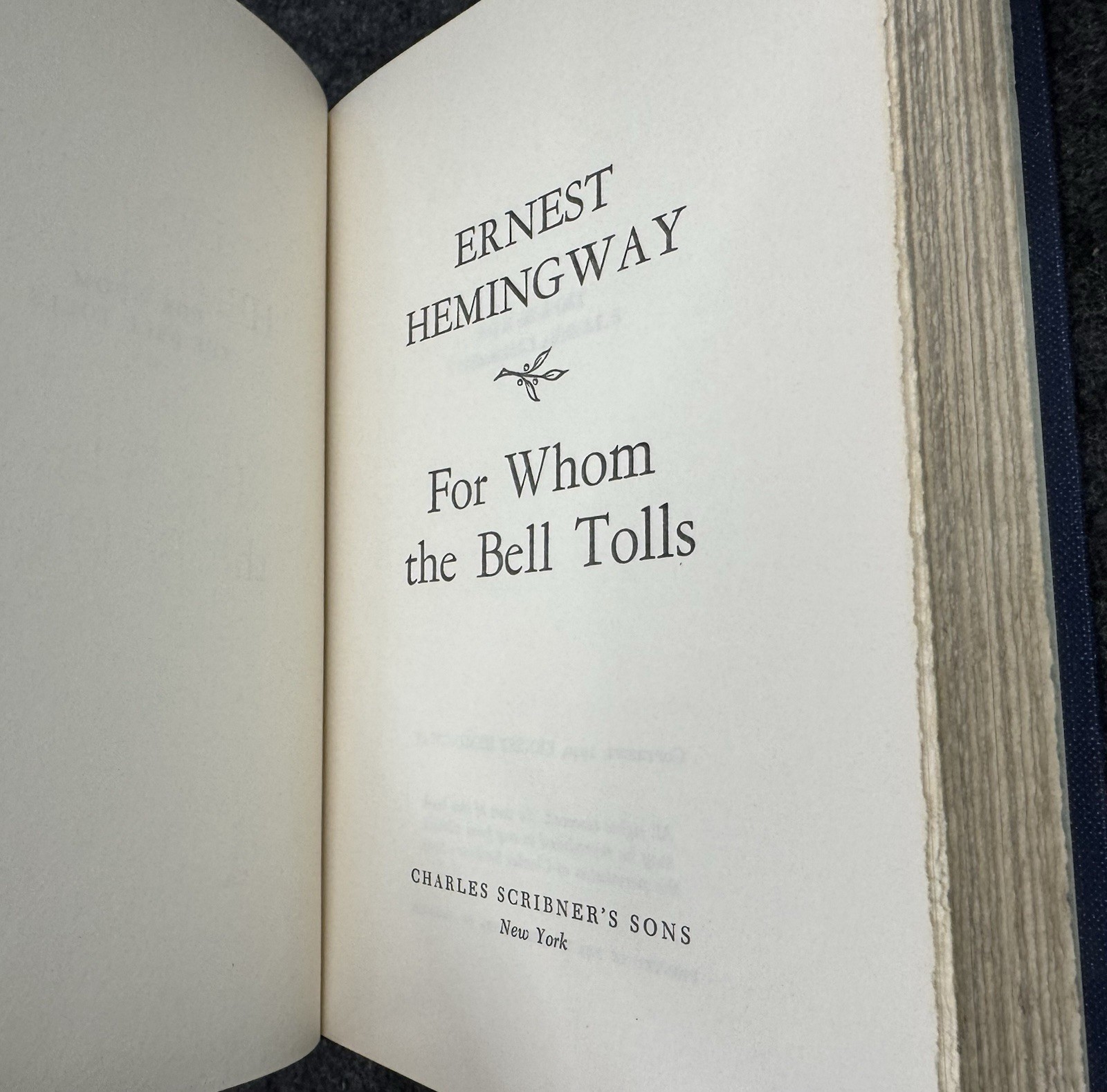 3 Book Set ERNEST HEMINGWAY Hardcover Scribners Farewell To Arms For Whom Bell +