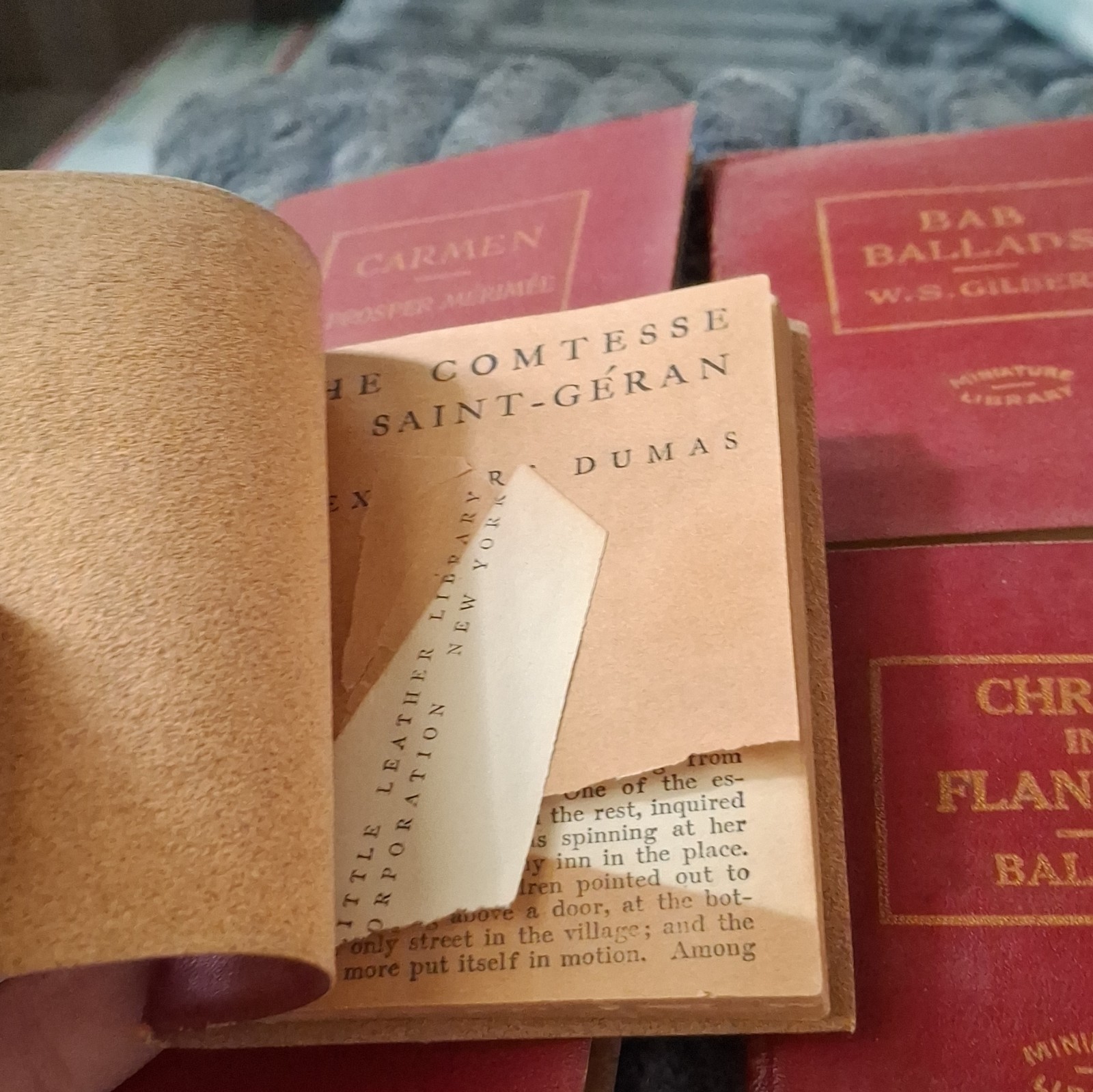 Little Leather Library Miniature Leather Bound Set 1920 HC English