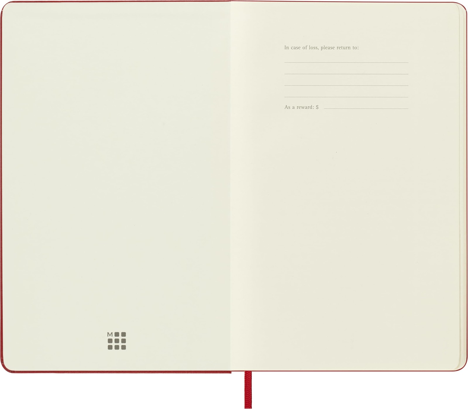 Moleskine Art Sketchbook Large Hardcover Scarlet Red 104 Pages Blank Notebook