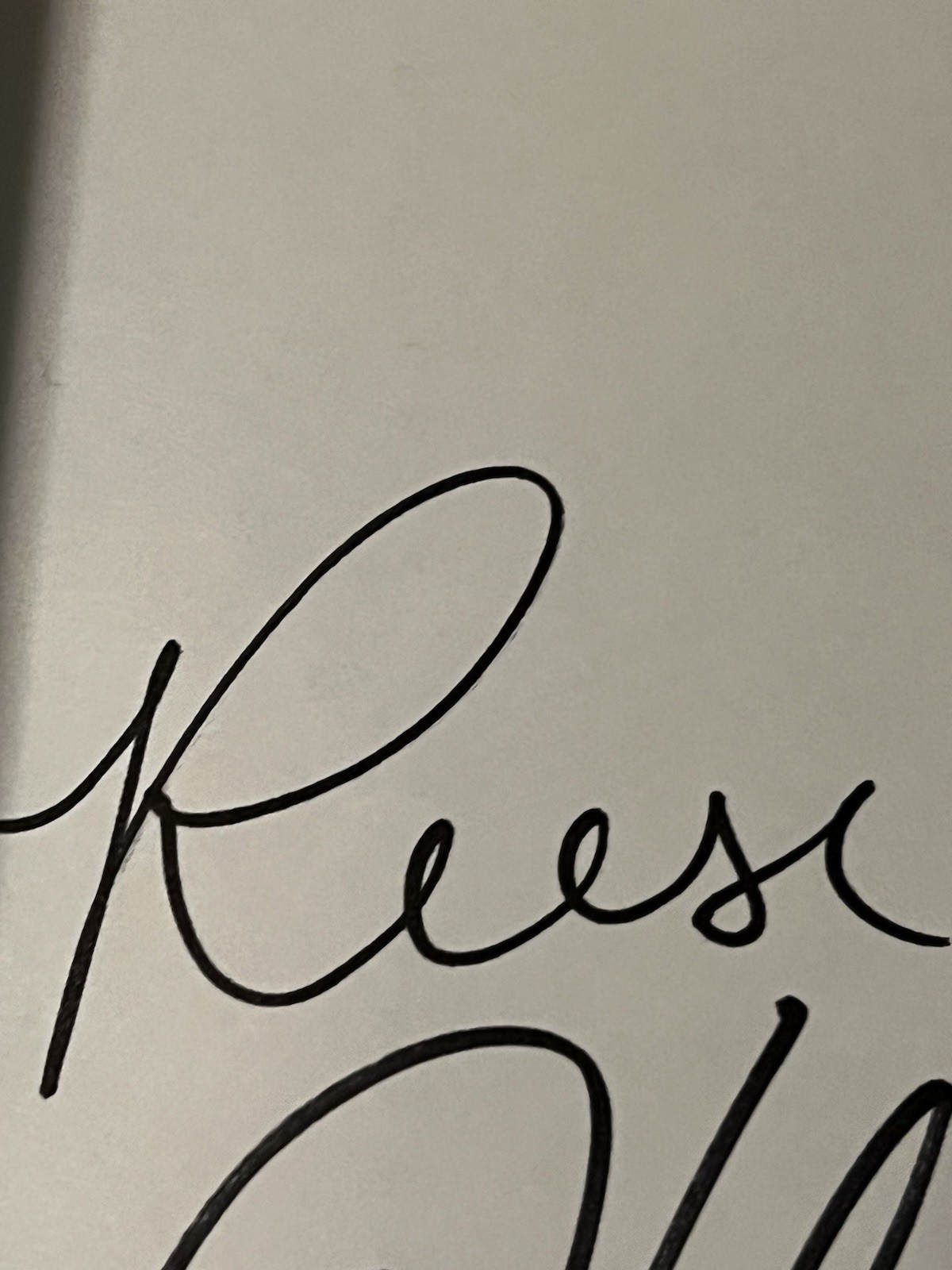 Gone Before Goodbye Signed Hardcover Book PSA / DNA COA Reese Witherspoon Auto