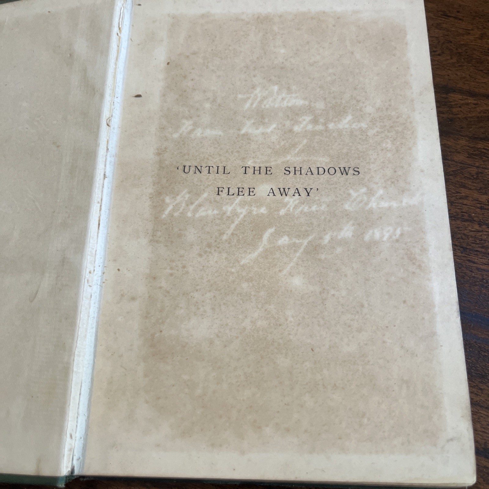 Until The Shadows Flee Away By Jessie Maclaren Vintage Antique Book Late 1800s