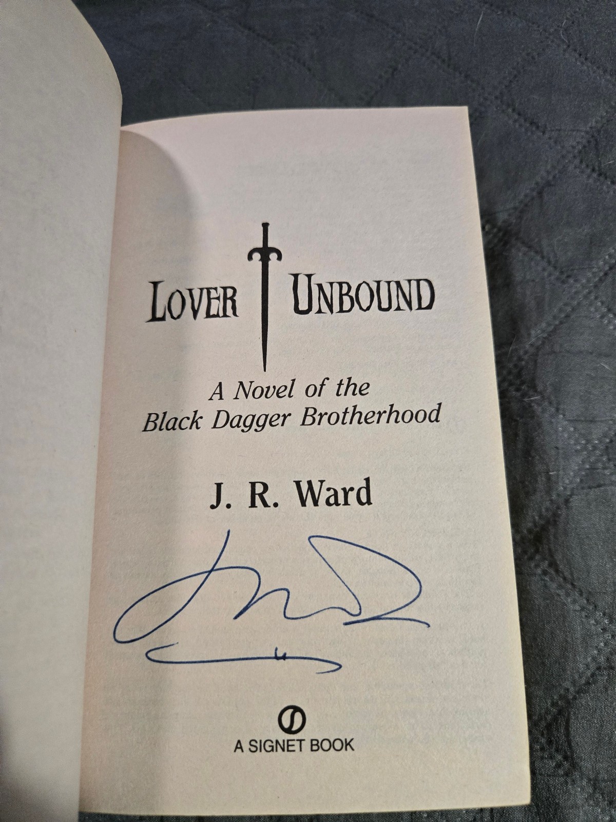 Lover Unbound by J.R. Ward, 1st Edition, Signed