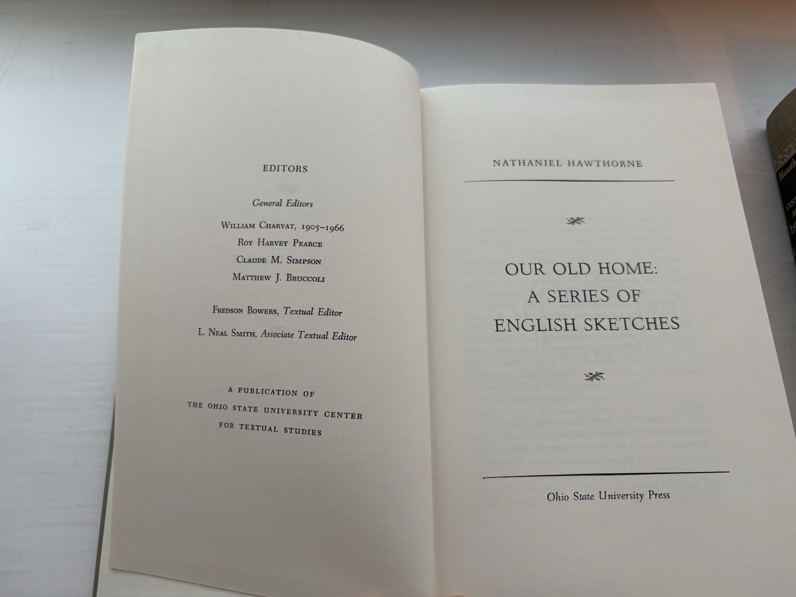 Ohio State Univ Press Centenary Ed Our Old Home Hawthorne Hardcover English