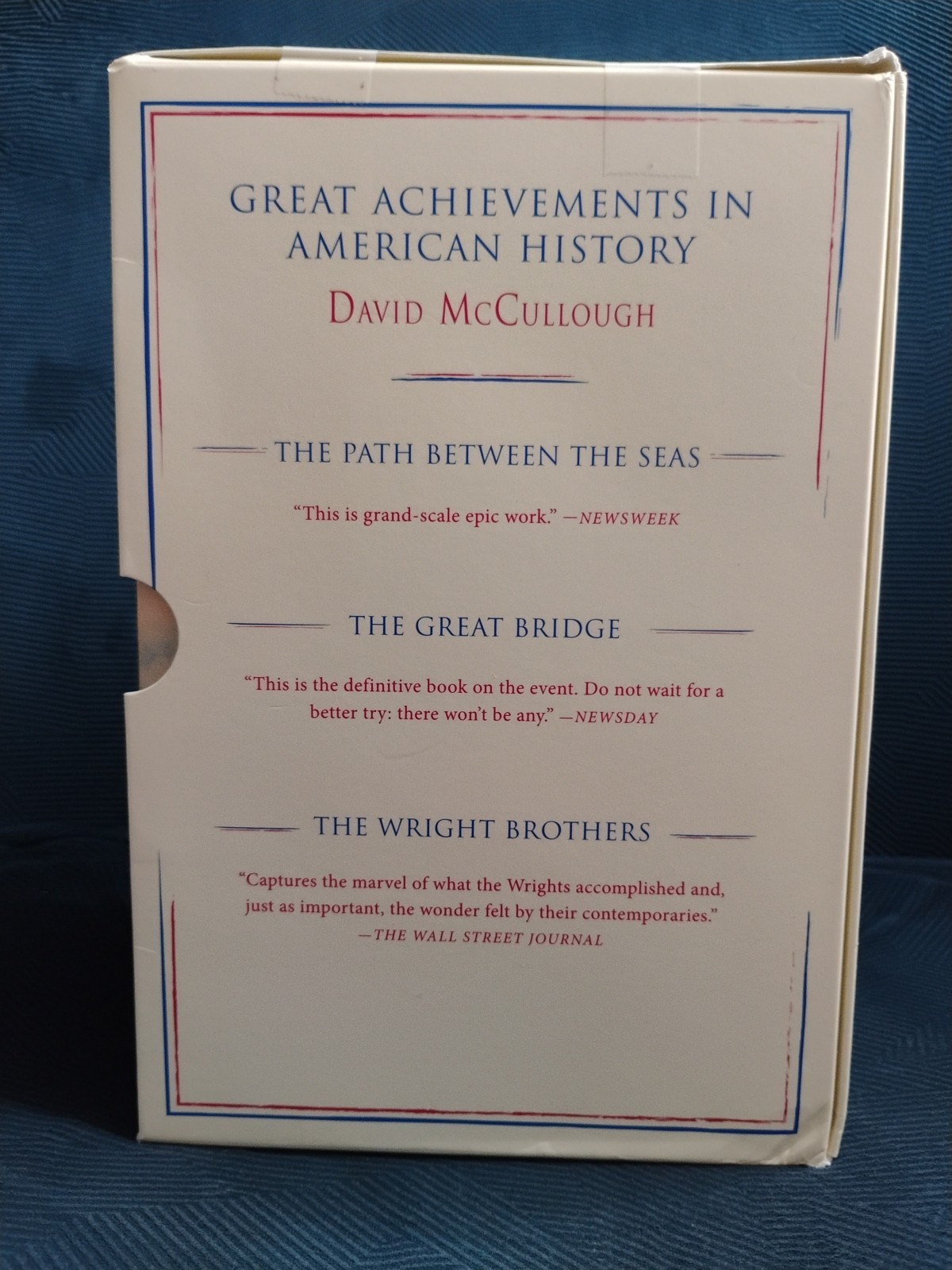 GREAT ACHIEVEMENTS IN AMERICAN HISTORY – 3 BOOK BOX SET by David McCullough