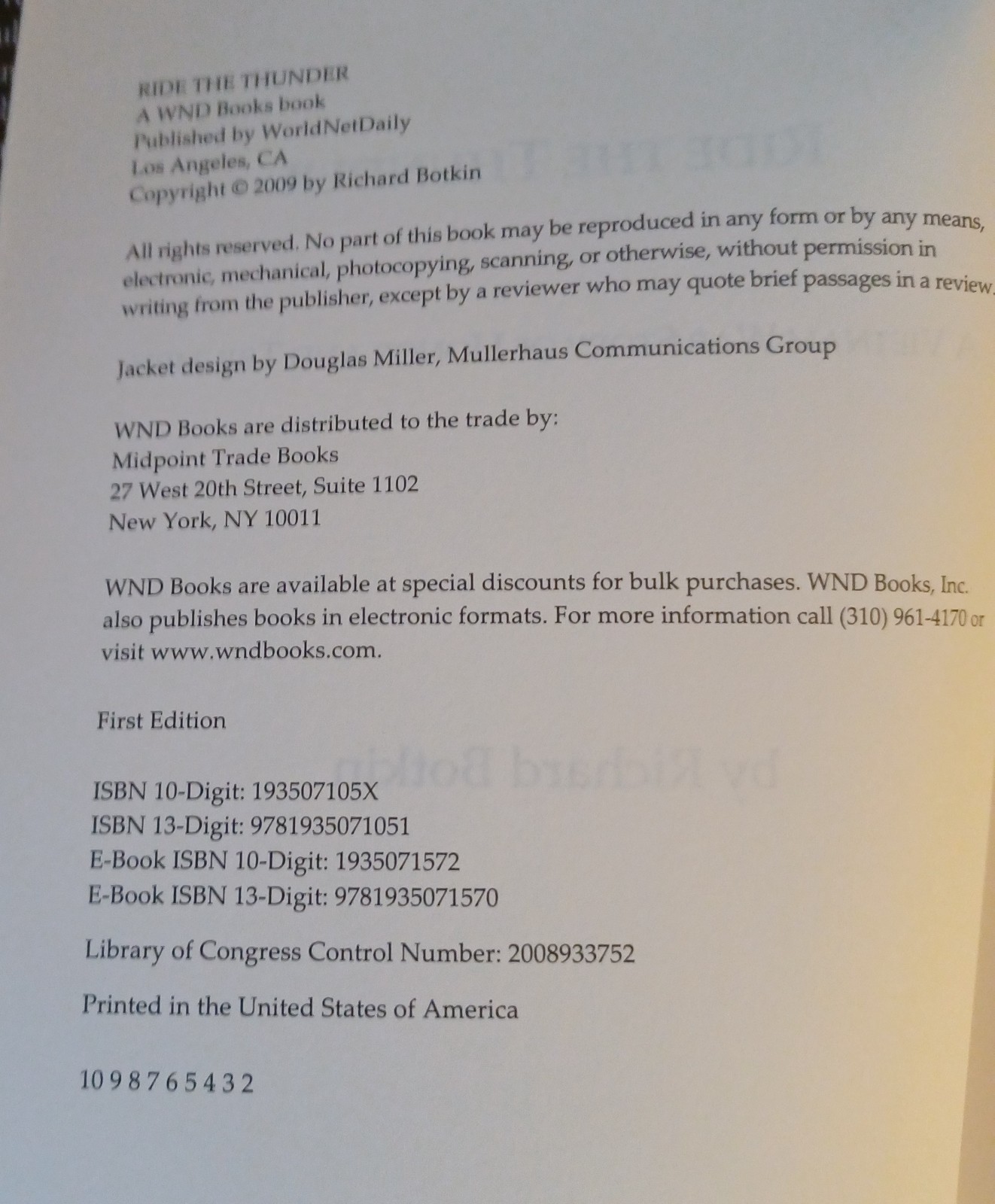 Richard Botkin ~ Ride the Thunder, Viet Nam Story of Honor and Triumph ~SIGNED