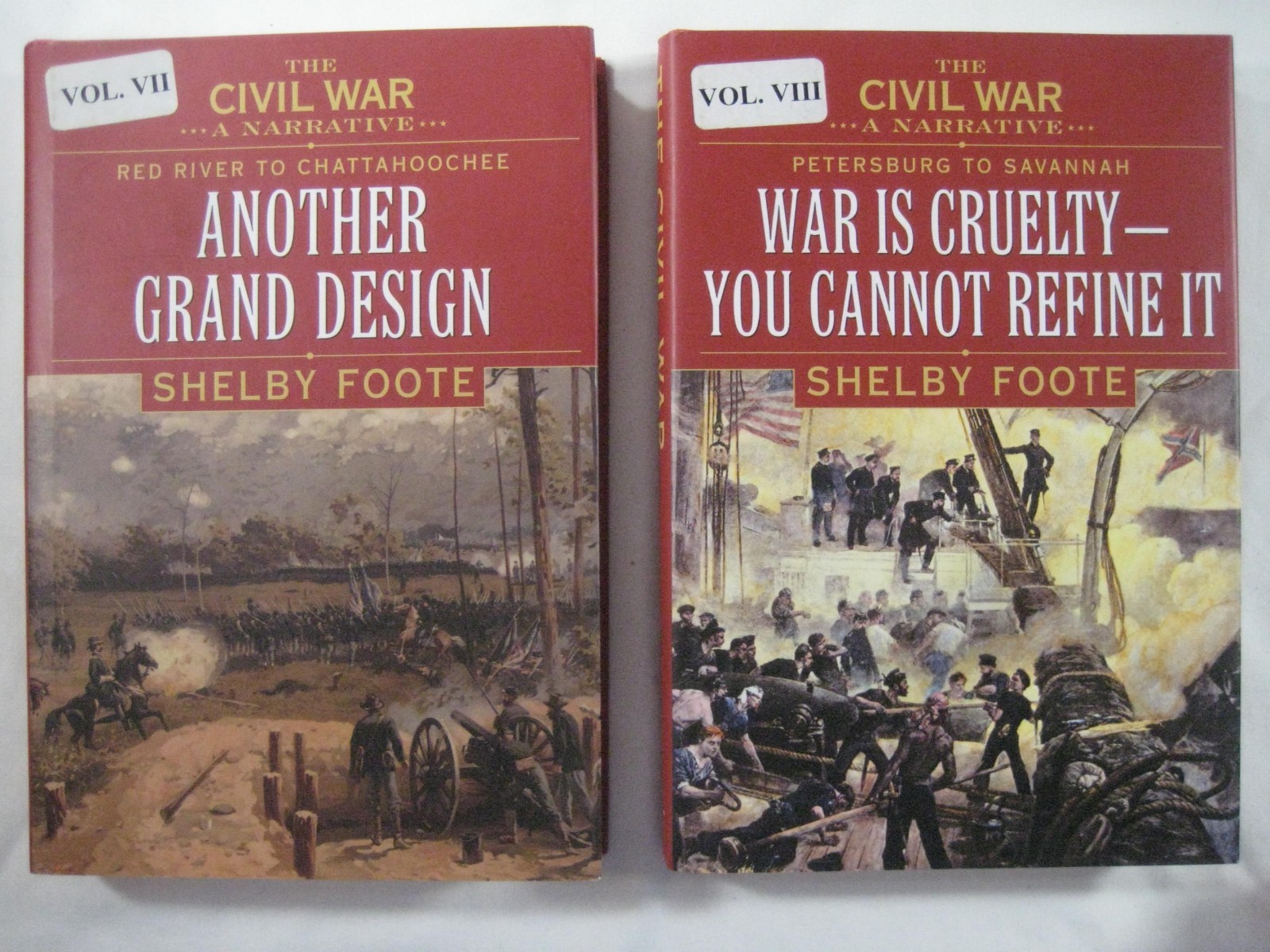 Lot books 9 volume set Shelby Foot Civil War A Narrative 1974 like NEW w/ DJs