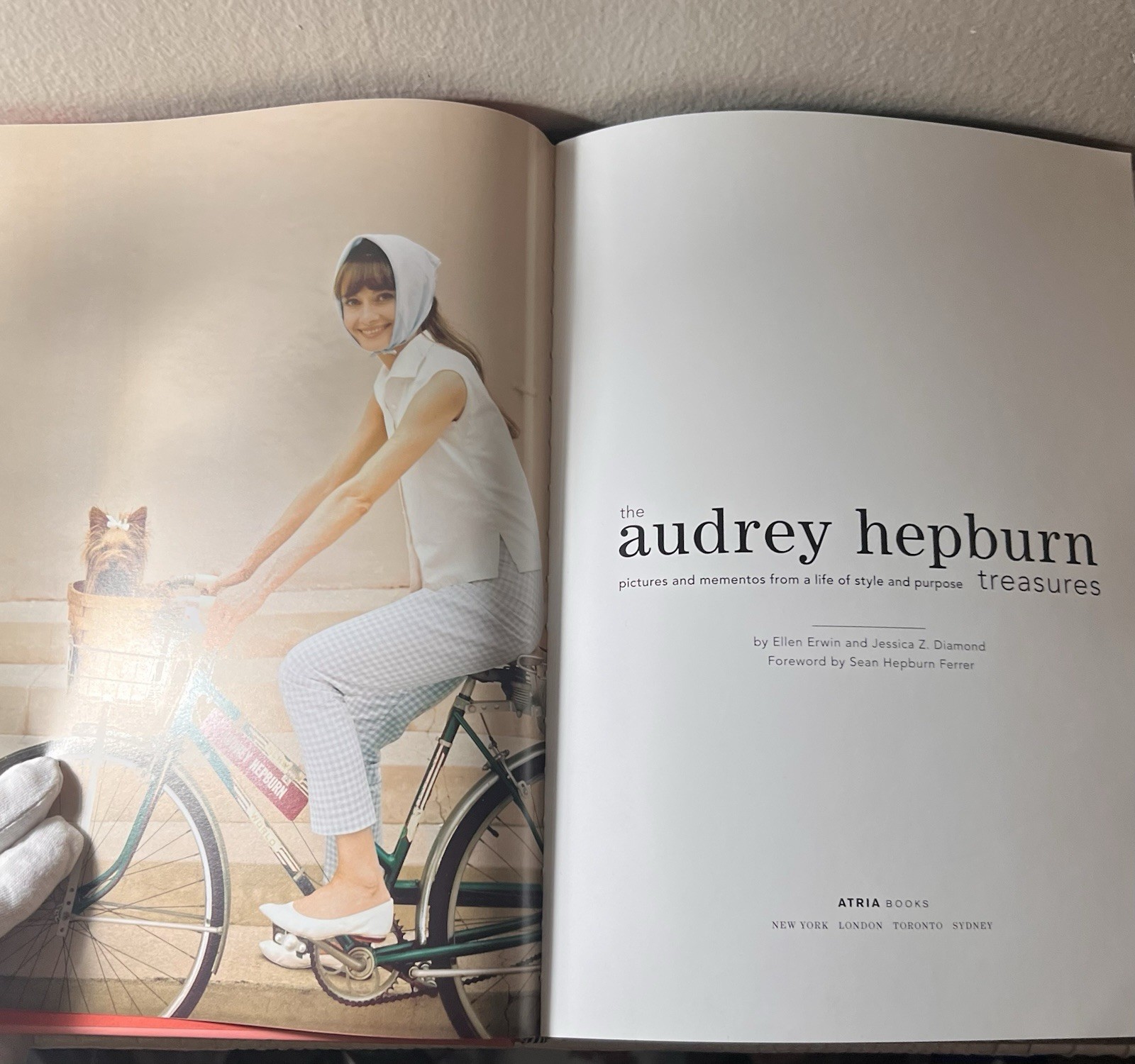 Audrey Hepburn Treasures 2006 Hardcover Complete Inserts Sean Ferrer Atria