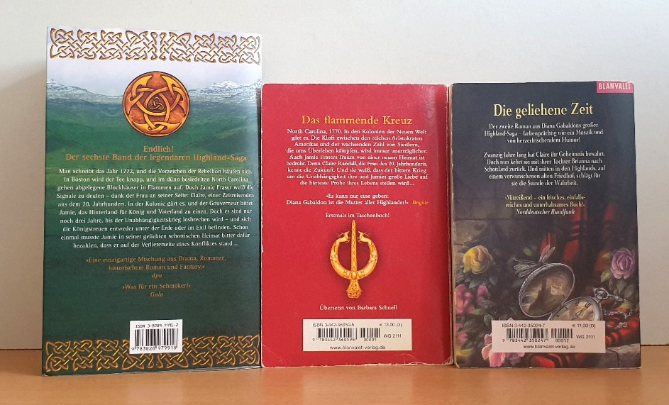 BUCHPAKET+FANTASY+6 BÜCHER+DIANA GABALDON+GLENNA MCREYNOLDS+TB+HC+BUNDLE