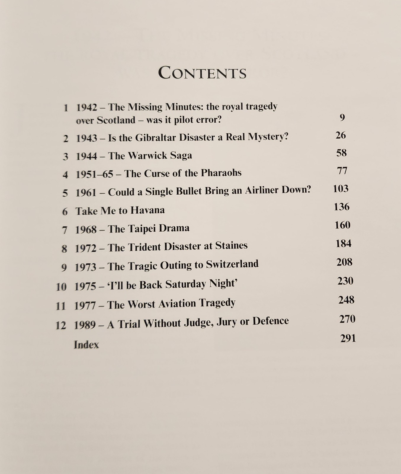 Disasters in the Air Mysterious Explained by Jan Bartelski 2001 HCDJ 1st Edition