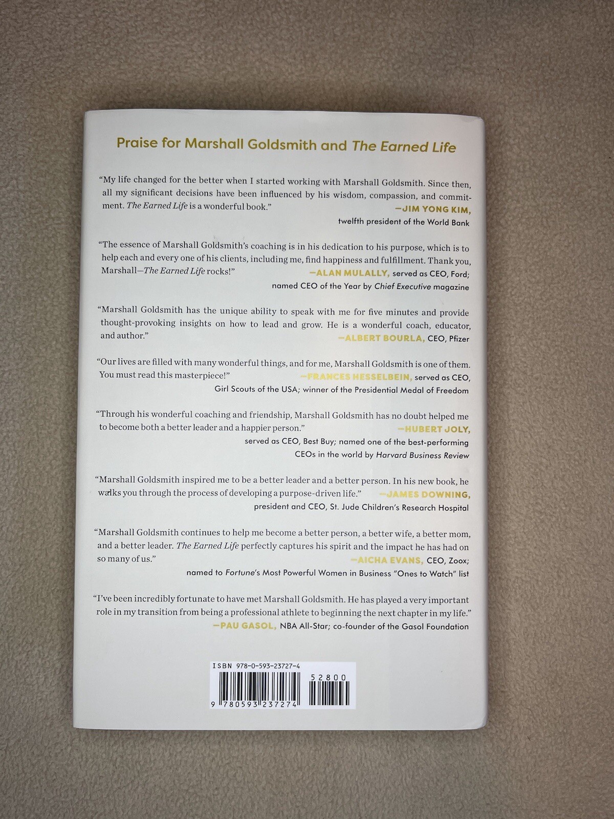 The Earned Life : Lose Regret, Choose Fulfillment by Mark Reiter and Marshall…