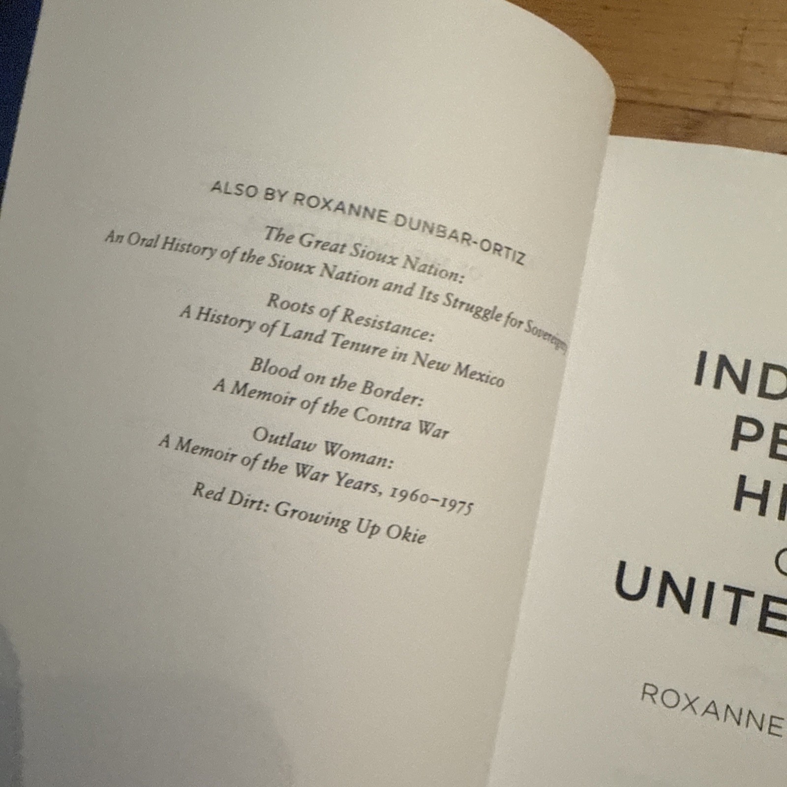 An Indigenous Peoples‘ History of the United States Roxanne Dunbar Ortiz ARC Pr
