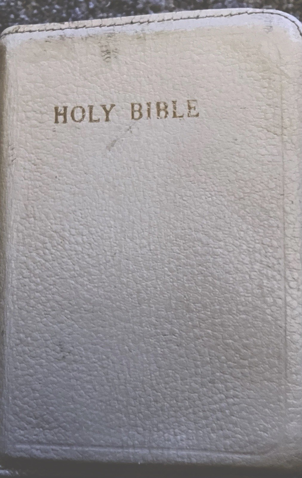 Holy Bible King James Translation Leather Cover Good Zipper Mid 50’s Small World