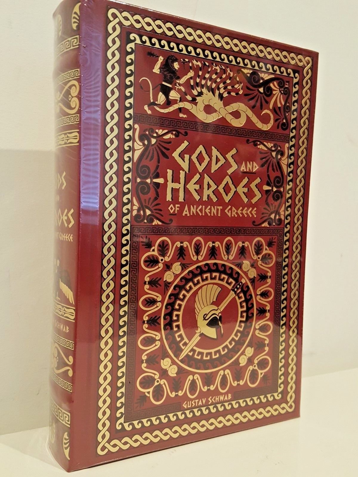 GODS AND HEROES OF ANCIENT GREECE by Gustav Schwab ~ LEATHERBOUND ~ SEALED ~NEW~