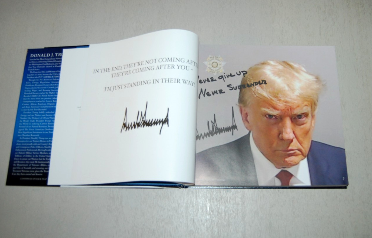 Donald J. Trump Save America Hardcover Book 2024 MAGA Make America Great Again