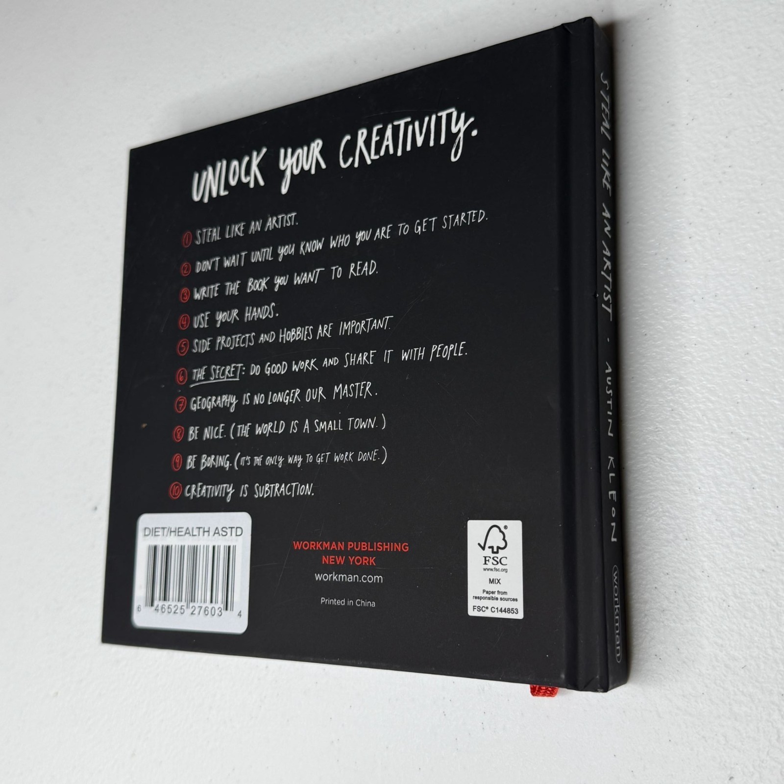 Steal Like an Artist Book Austin Kleon 10th Anniversary Gift Edition Hardcover