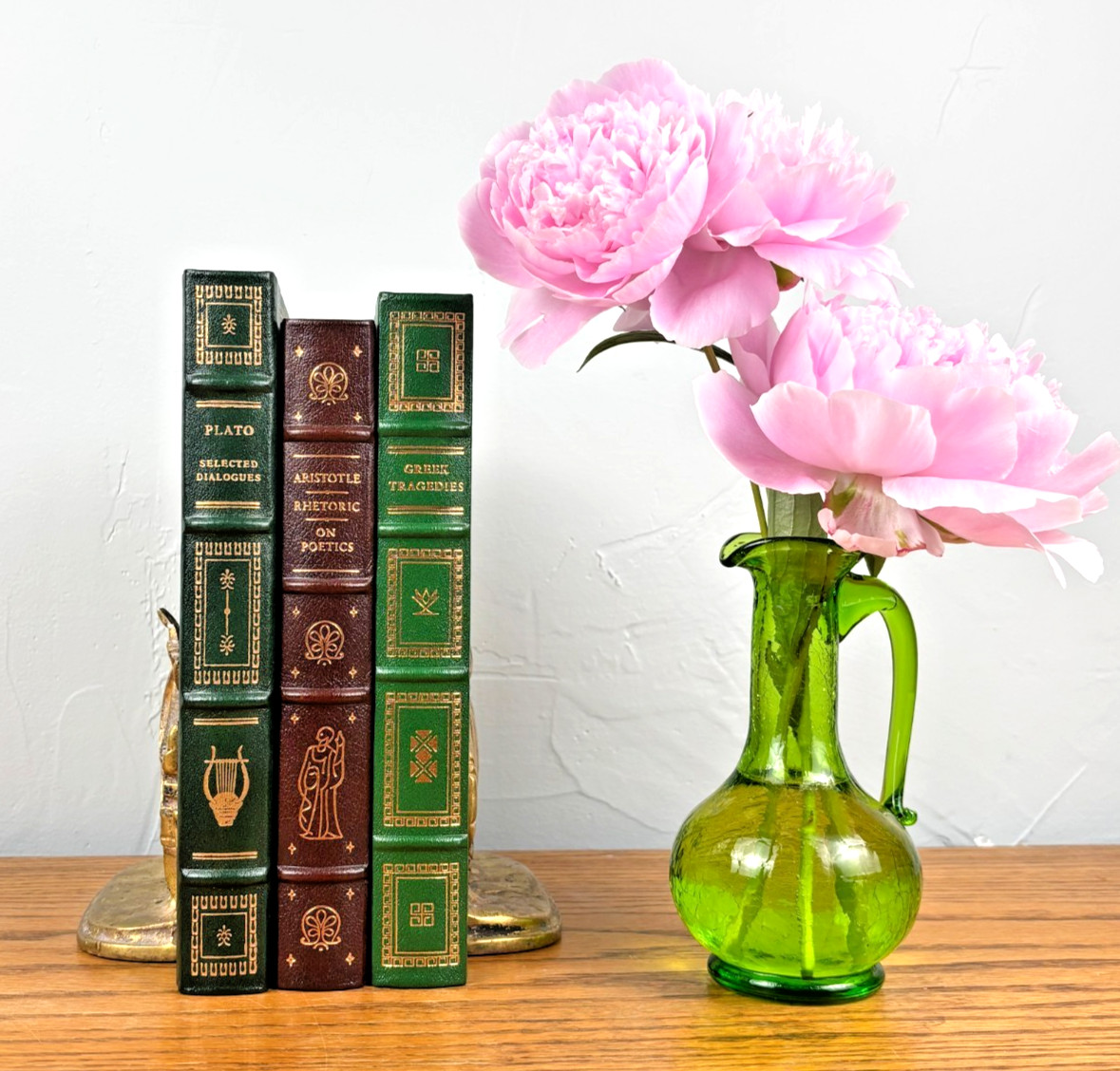 The Franklin Library Set of 3 Quarter Leather Plato Aristotle & Great Tragedies