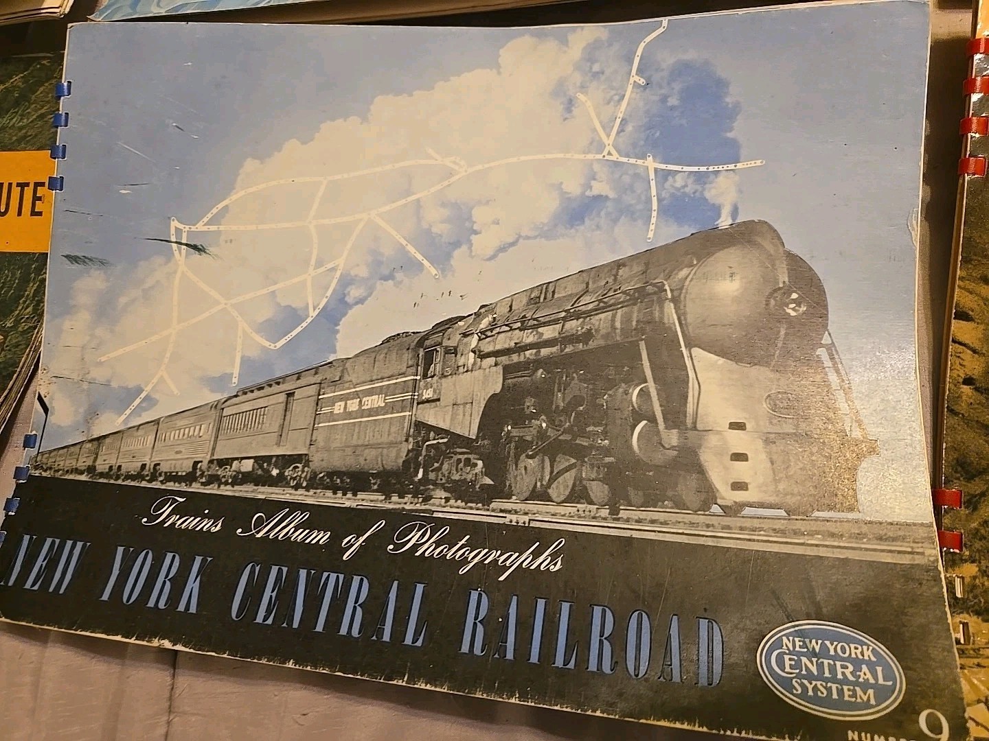 ESTATE: Vintage 1940’s Lot of 6 1st Edtion „Trains Album of Photographs“ Books