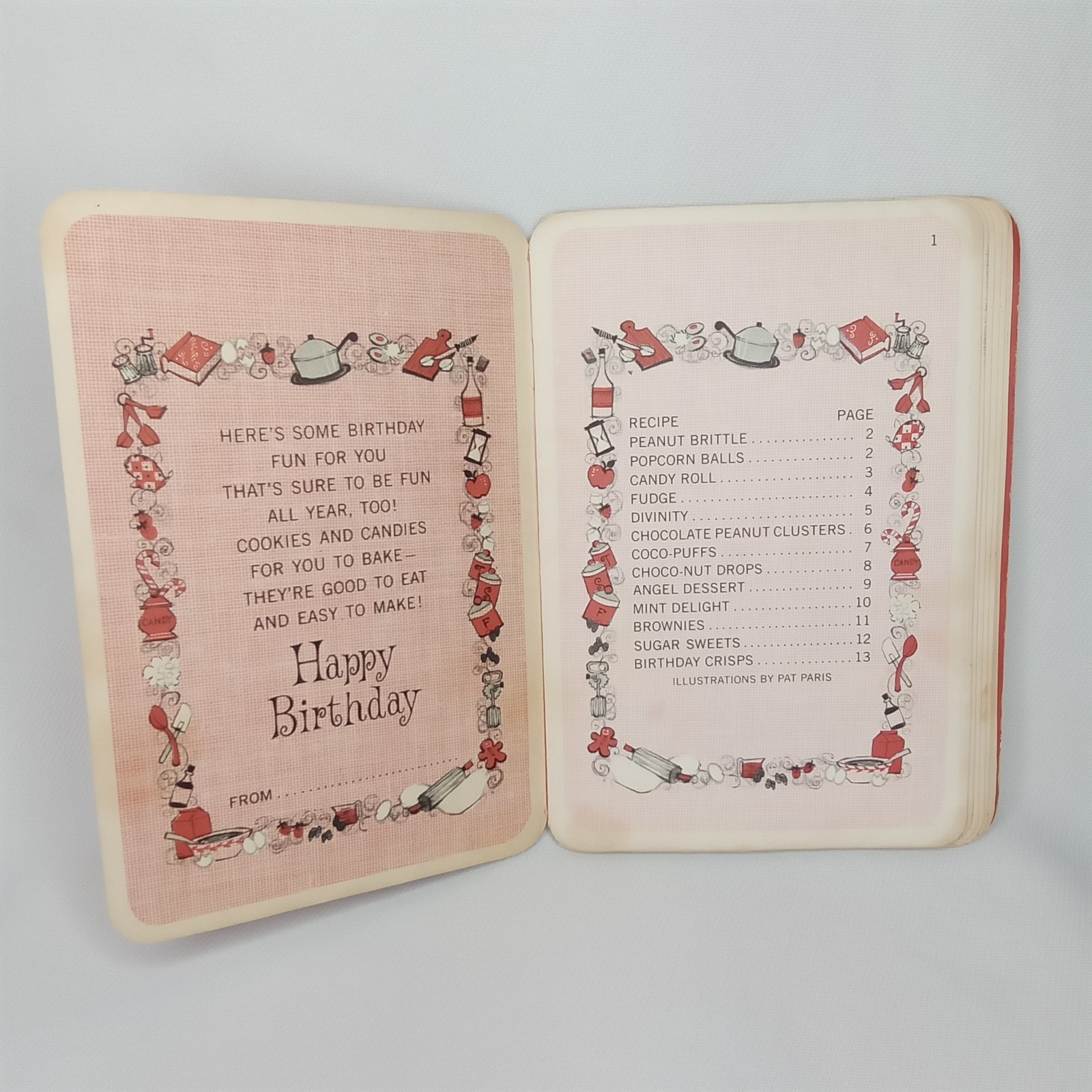 Vintage 1970s Hallmark 35 Cent Birthday Recipe Book Of Treats For Someone Sweet