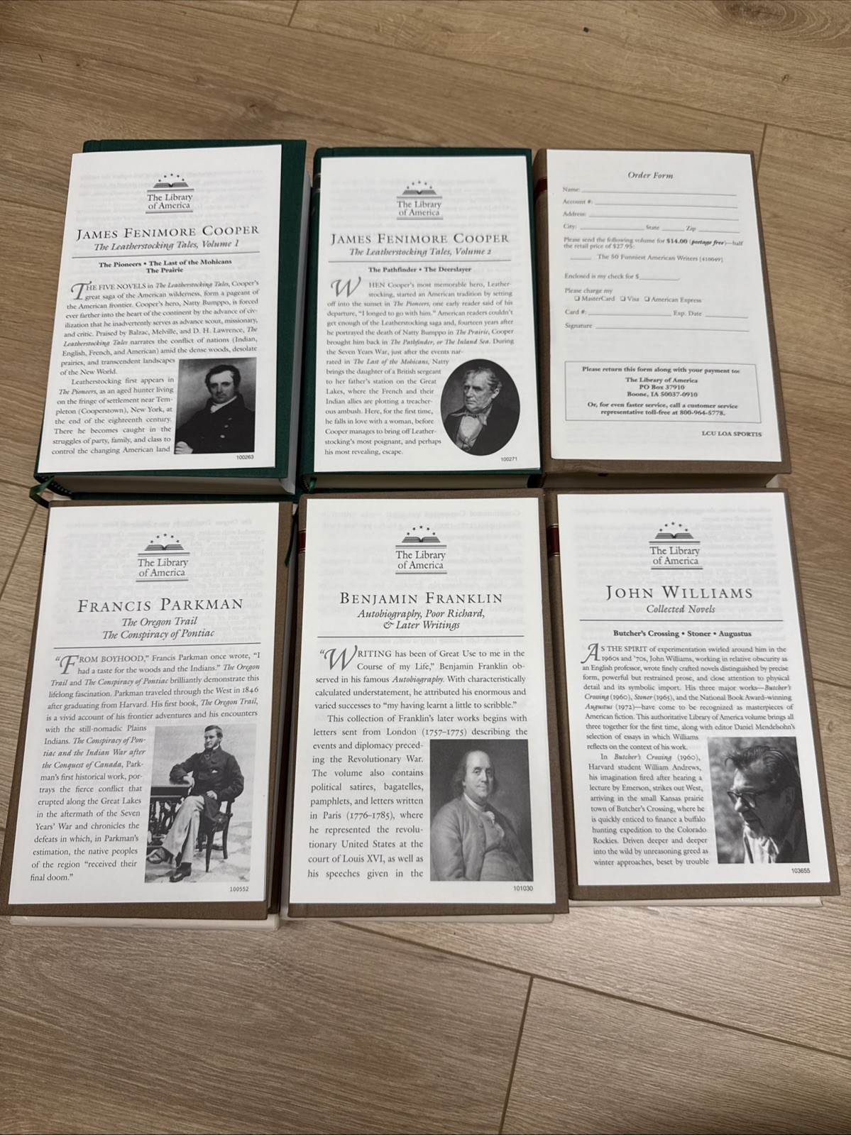 LIBRARY OF AMERICA Lot of 6 HC – EXCELLENT with Slipcases