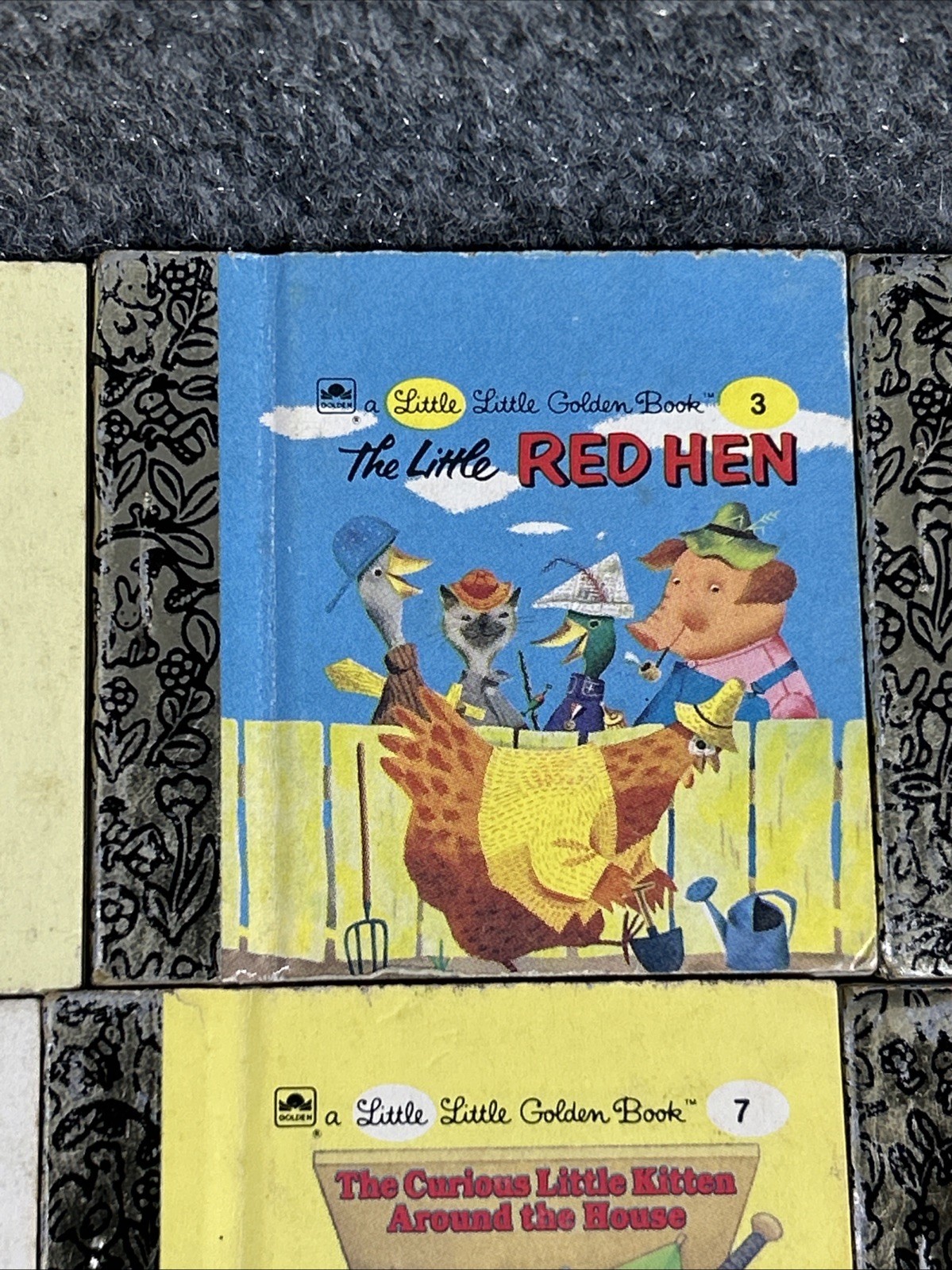 Vintage Set of 1- 12 Little Little Golden Book Miniatures
