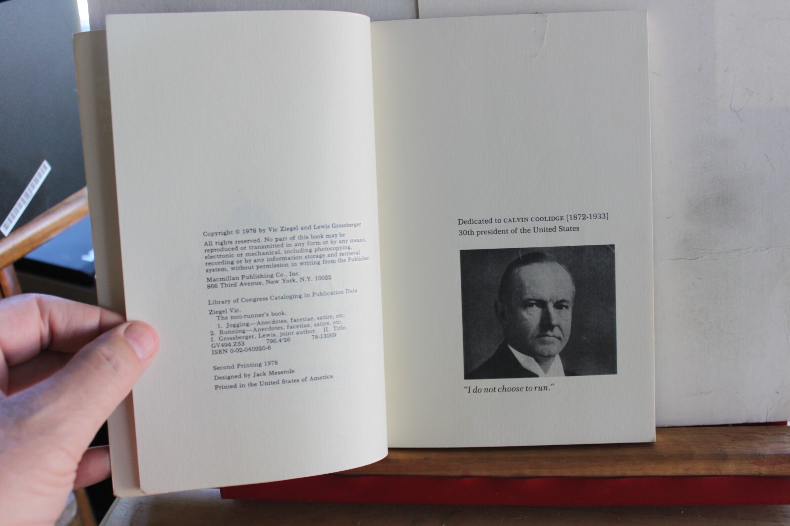 The Non-Runners Book by V Ziegel