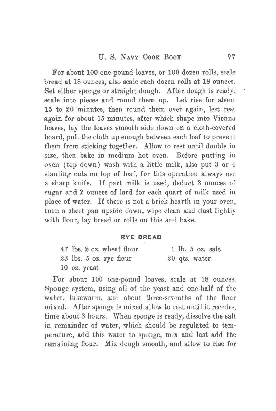 NAVY cookbook 1920 [Loose-Leaf Edition]