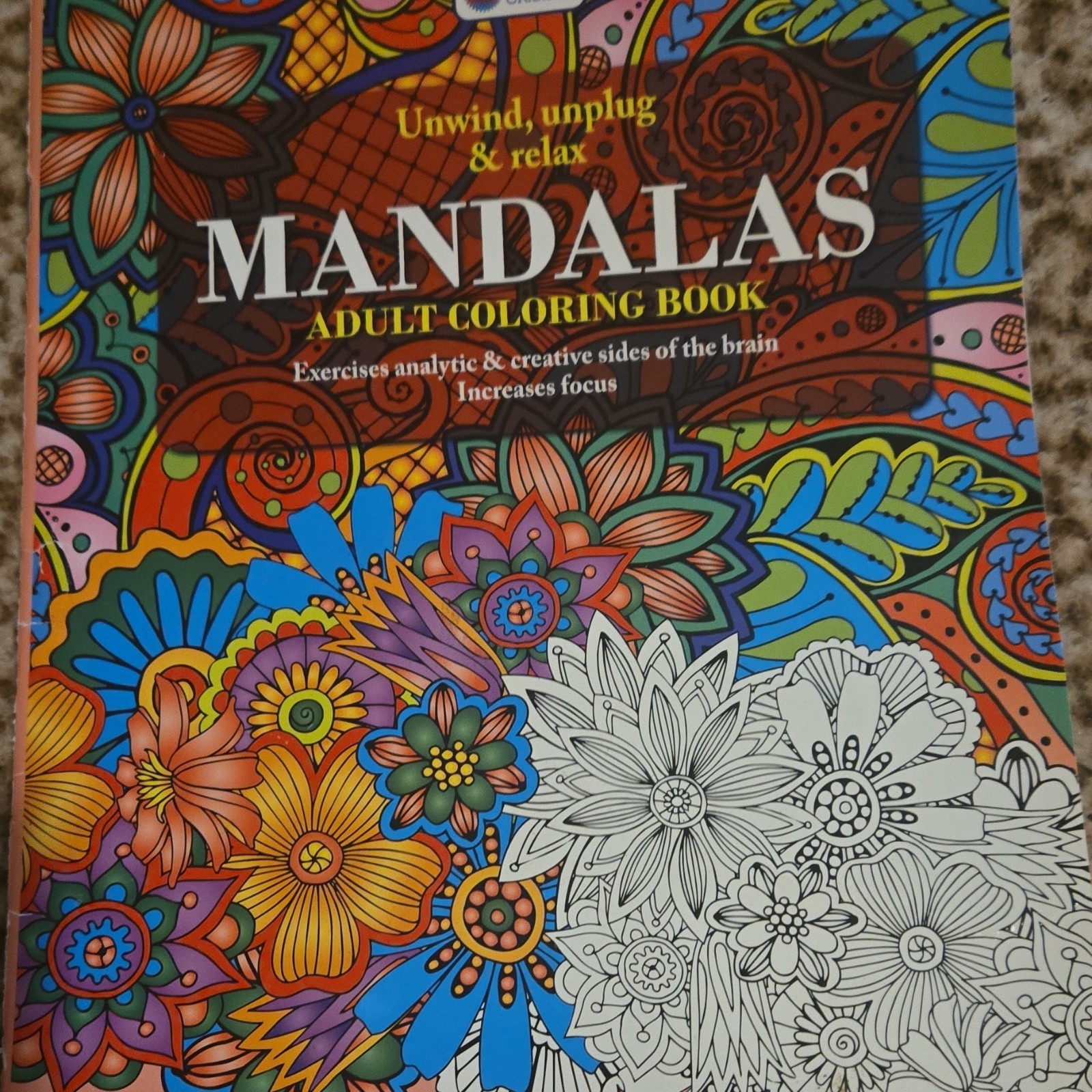 Mandalas Adult Coloring Book Paperback Illustrated Adults English