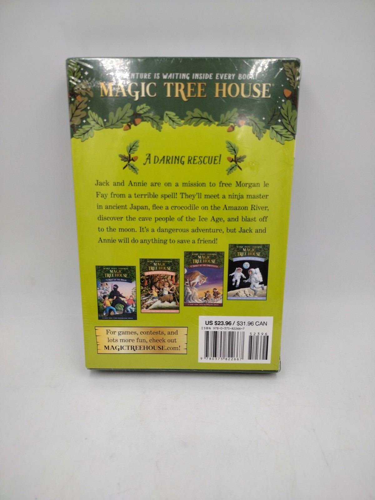 Magic Tree House Boxed Set, Books 5-8 New Adventure Ninja Amazon Sabertooth Moon
