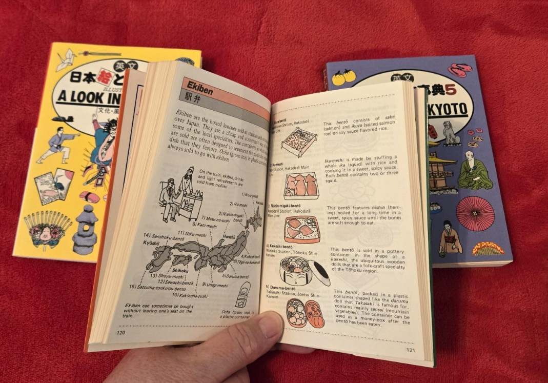 Japan in Your Pocket 1988 Vols 1, 3 and 5 Illustrated Kyoto, Eating & Into Japan