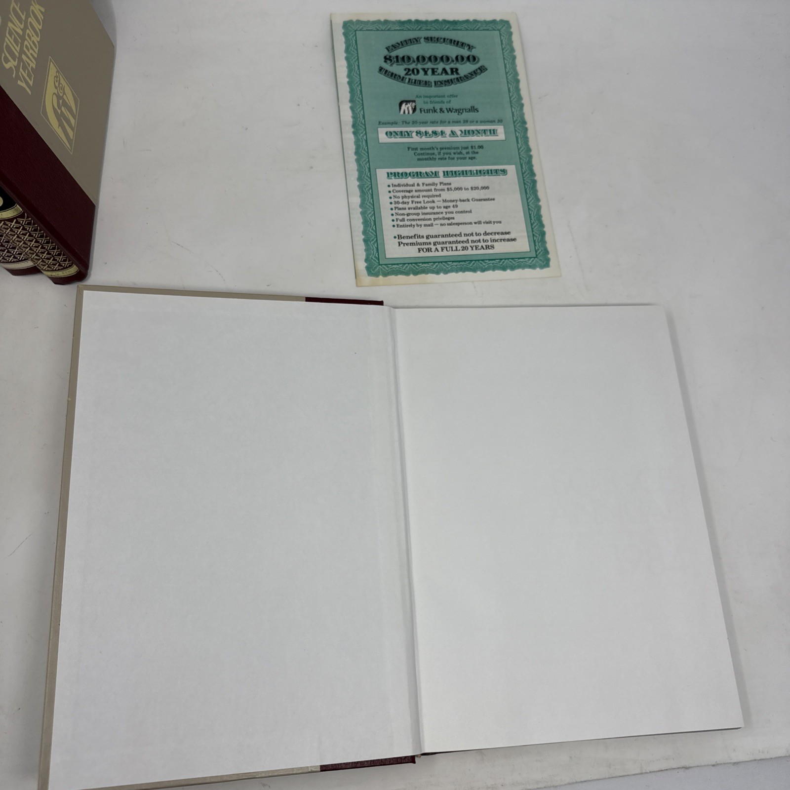 Funk and Wagnalls Science Yearbook 5 Hardcover Supplement Volume Lot 1980 – 1984