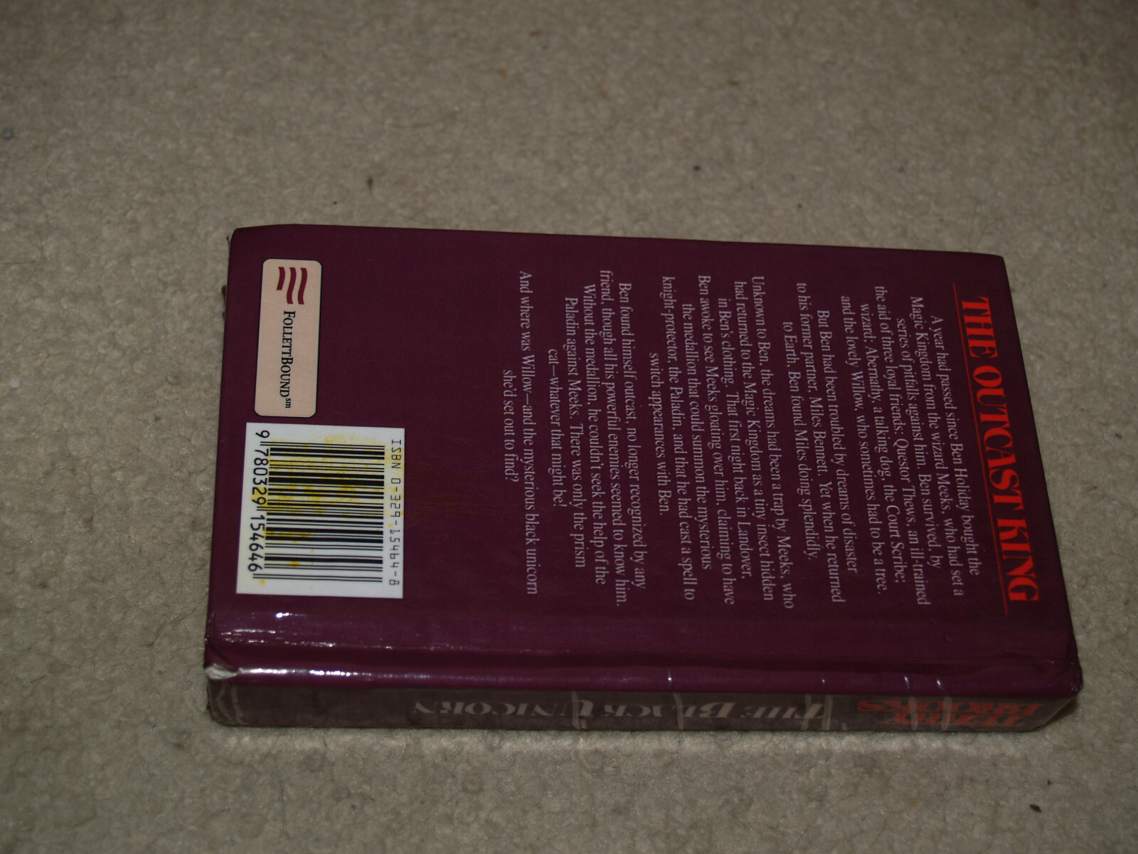 The Black Unicorn Terry Brooks Hardcover 1988 Del Rey Follettbound