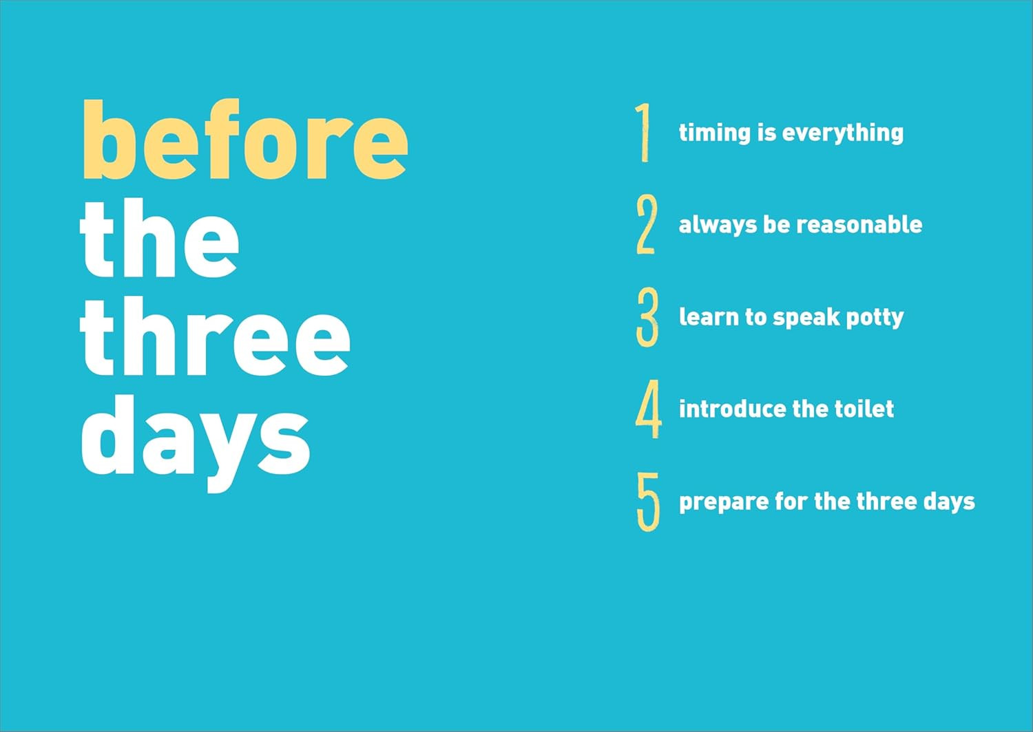 Potty Training in 3 Days: the Step-By-Step Plan for a Clean Break from Dirty Dia