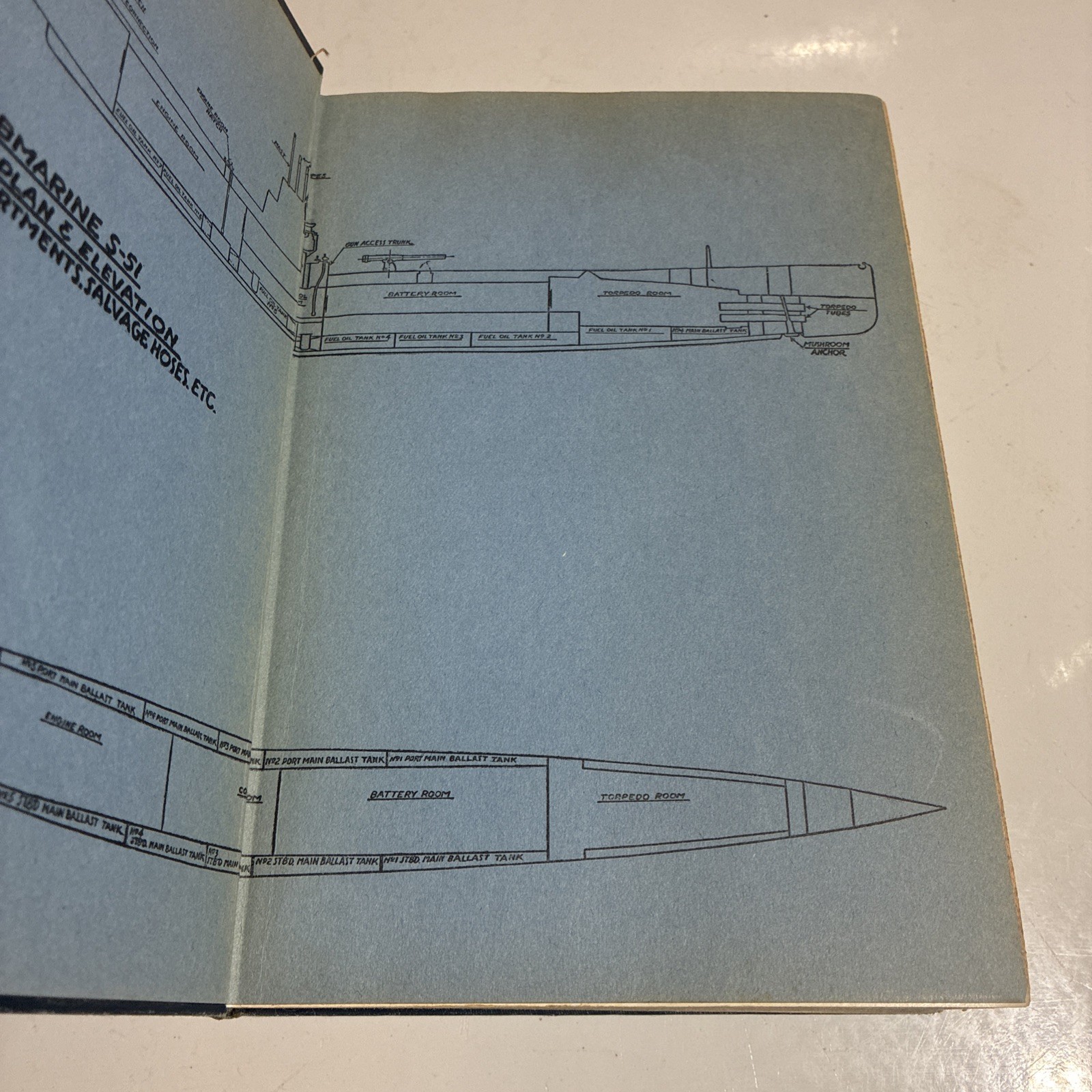Signed Antique Book On The Bottom Edward Ellsberg Navy Submarine Military WWI