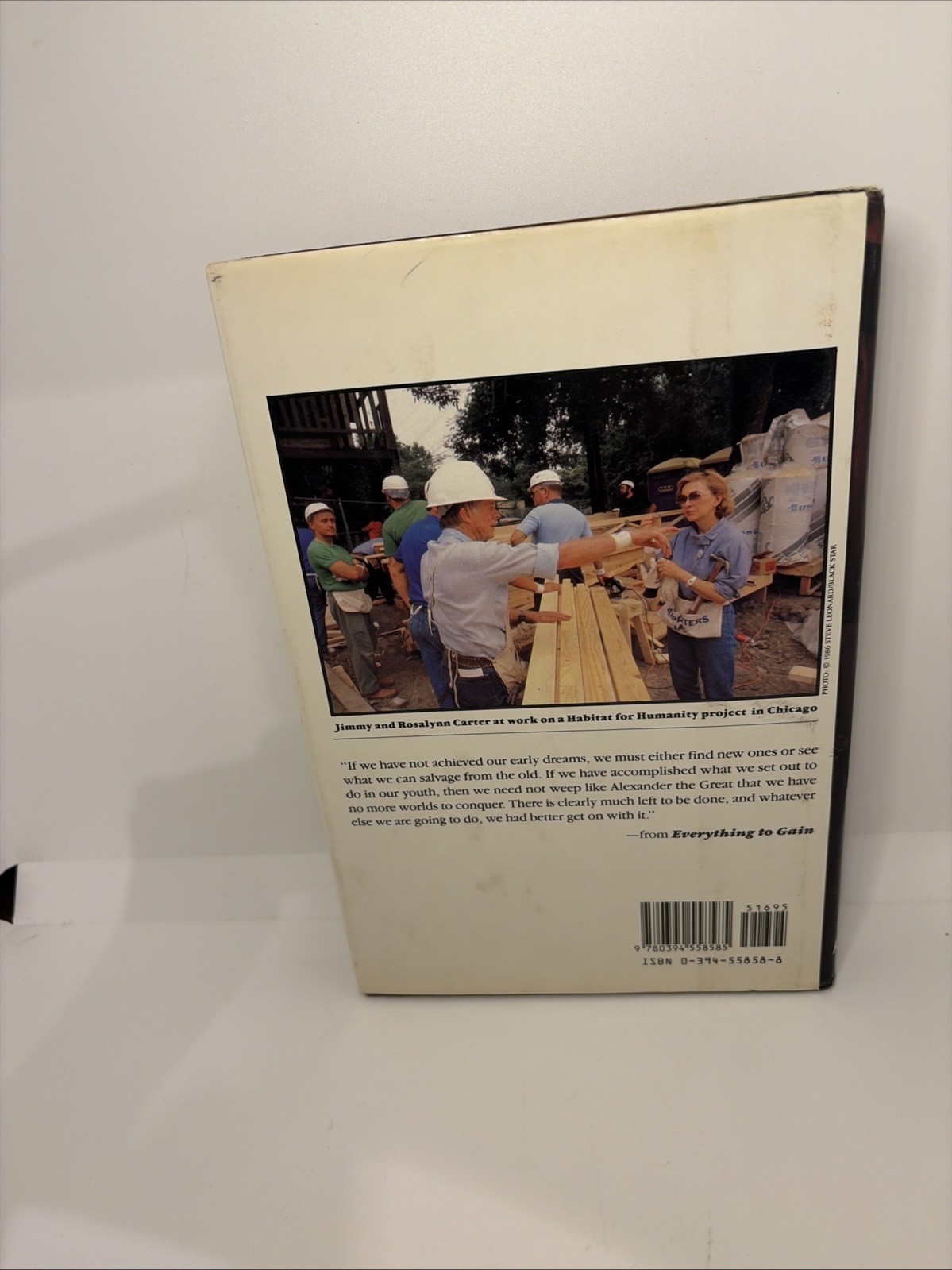 1987 Jimmy Carter &Rosalynn Carter „Everything to Gain“ Jimmy Carter Signed Book