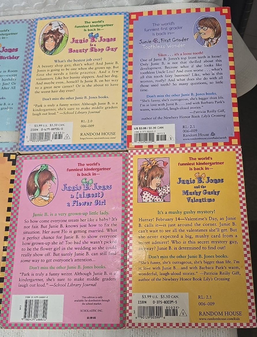 Lot Of 14 JUNIE B JONES Chapter Books By Barbara Park Ages 6-9
